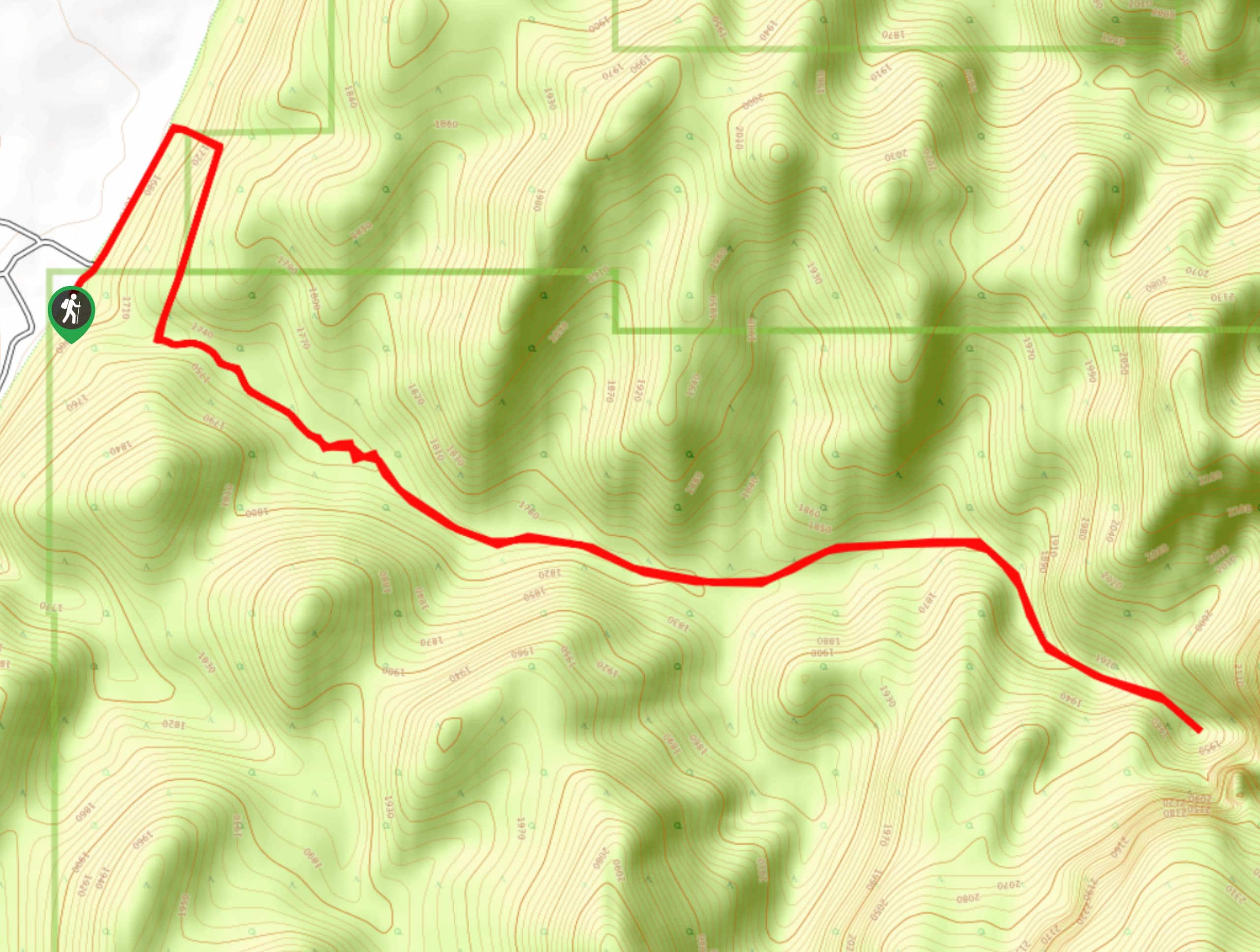 Camp Creek Trail Map