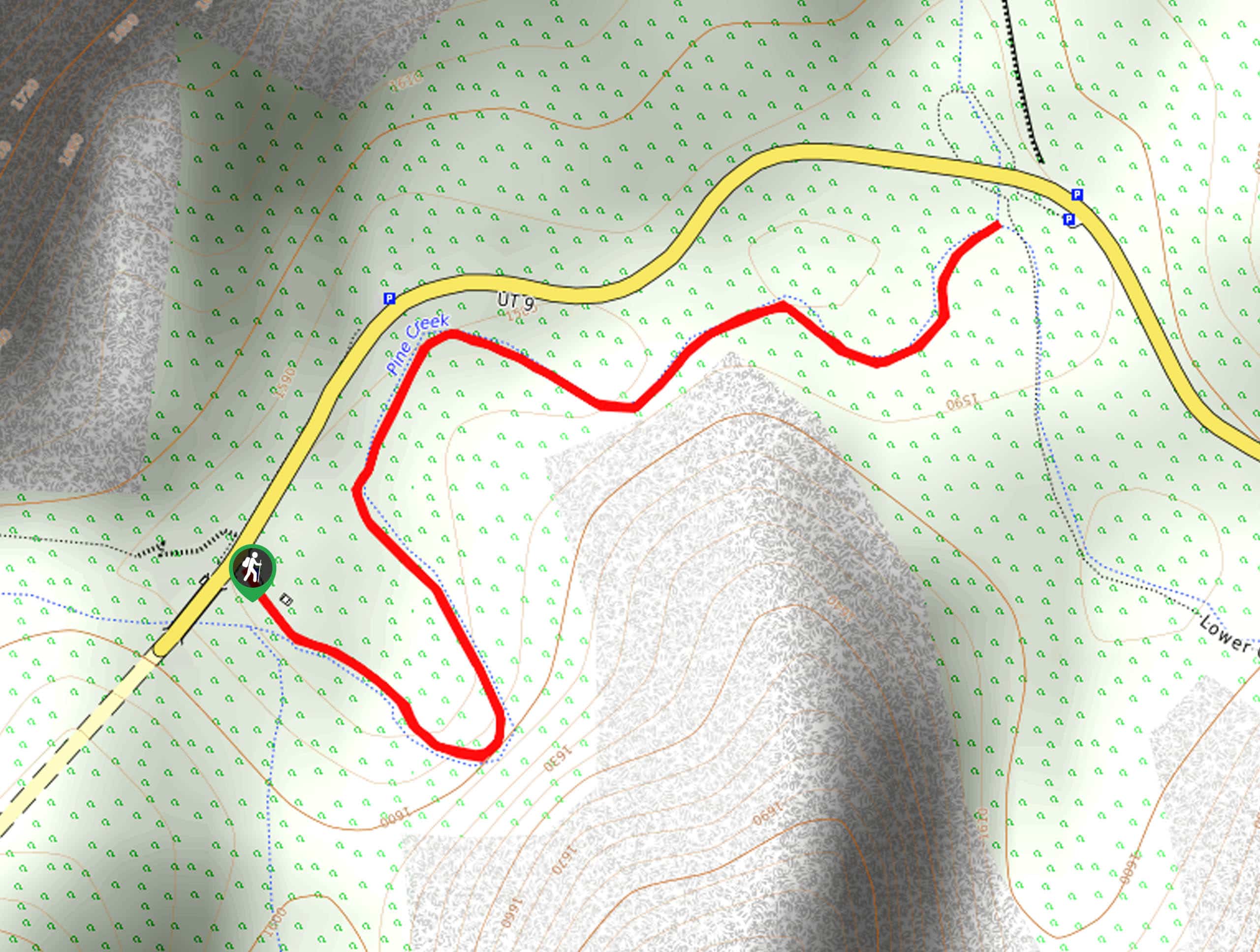Pine Creek Narrows Trail Map