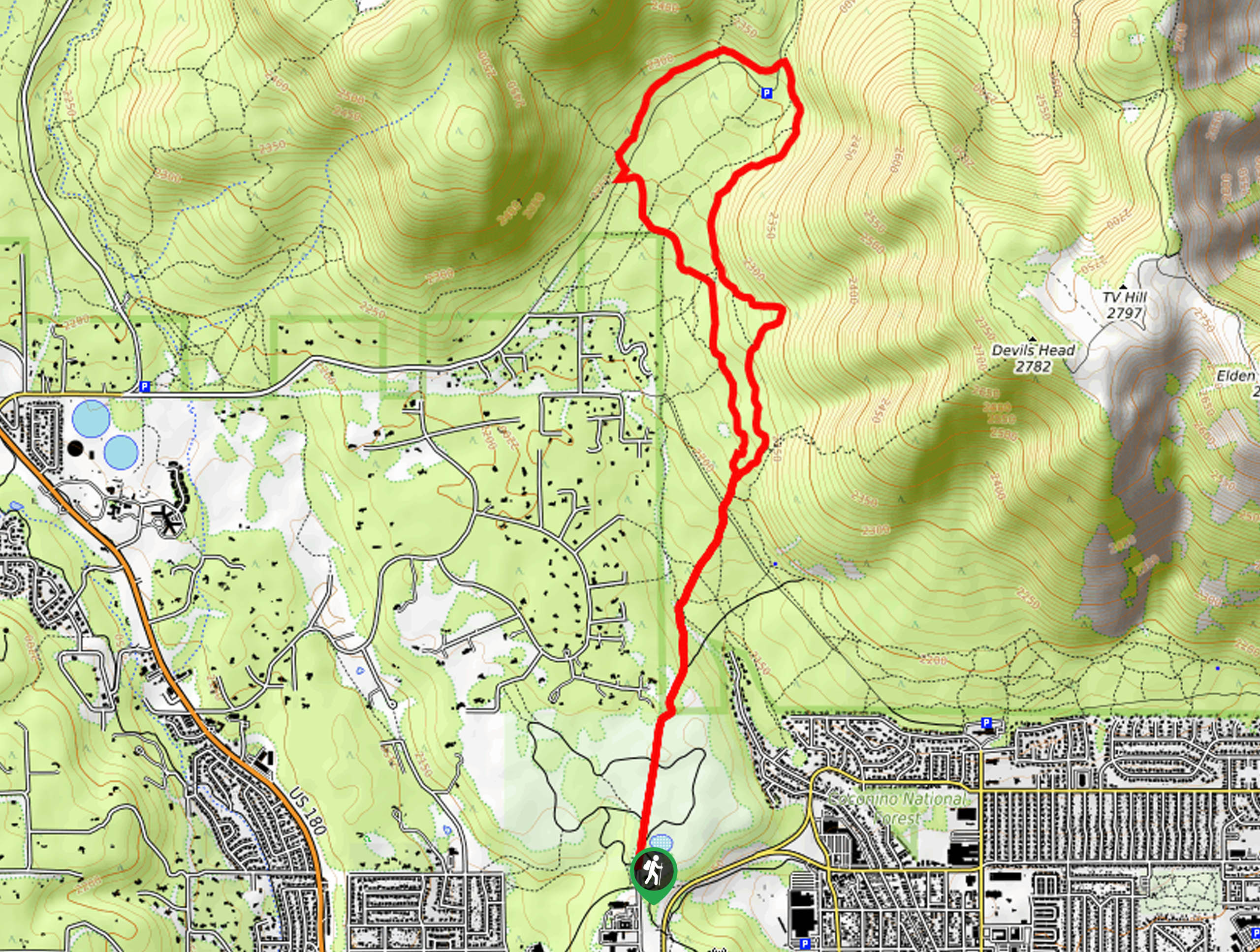 Lower Oldham Trail Loop Map