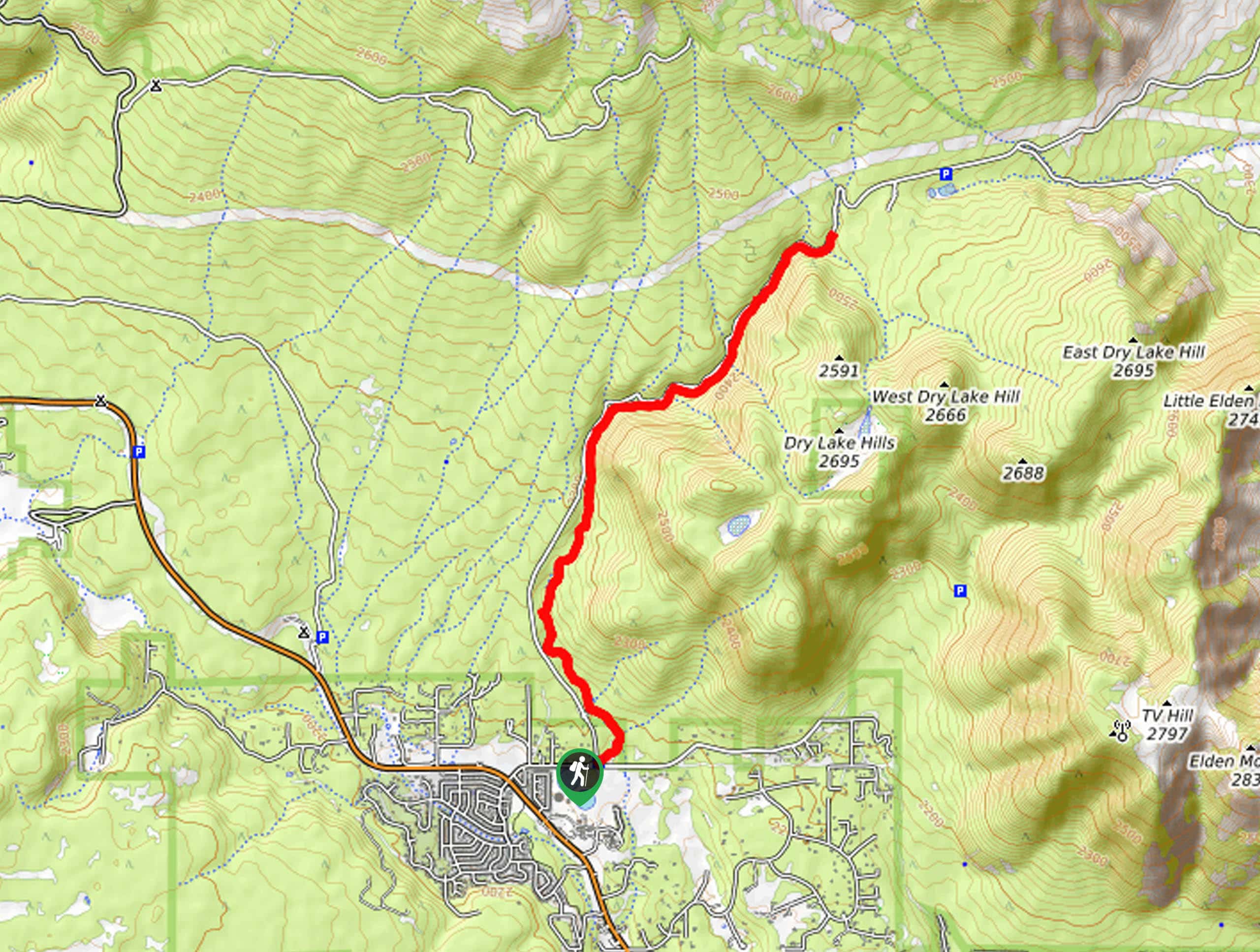 Schultz Creek Trail Map