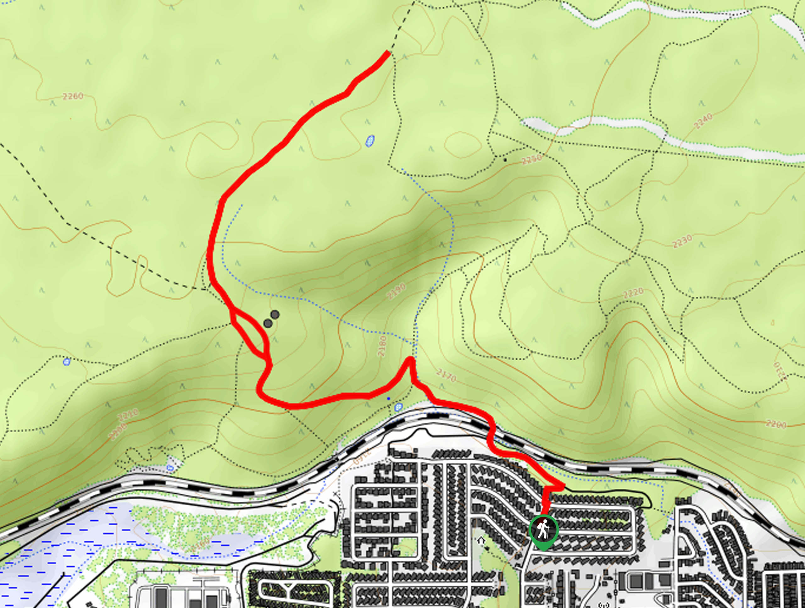 Tunnel Spring Hike Map