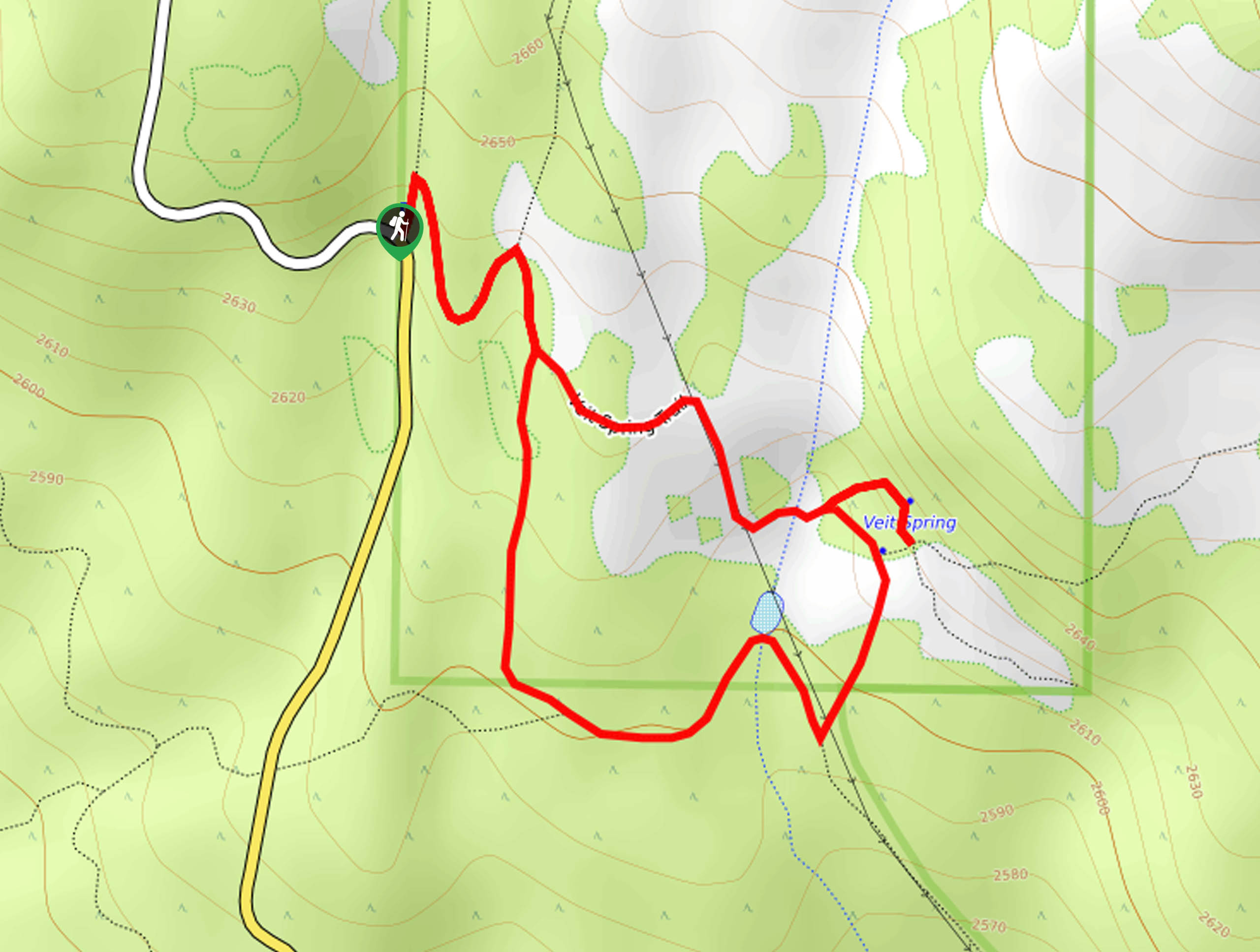 Veit Springs Trail Map