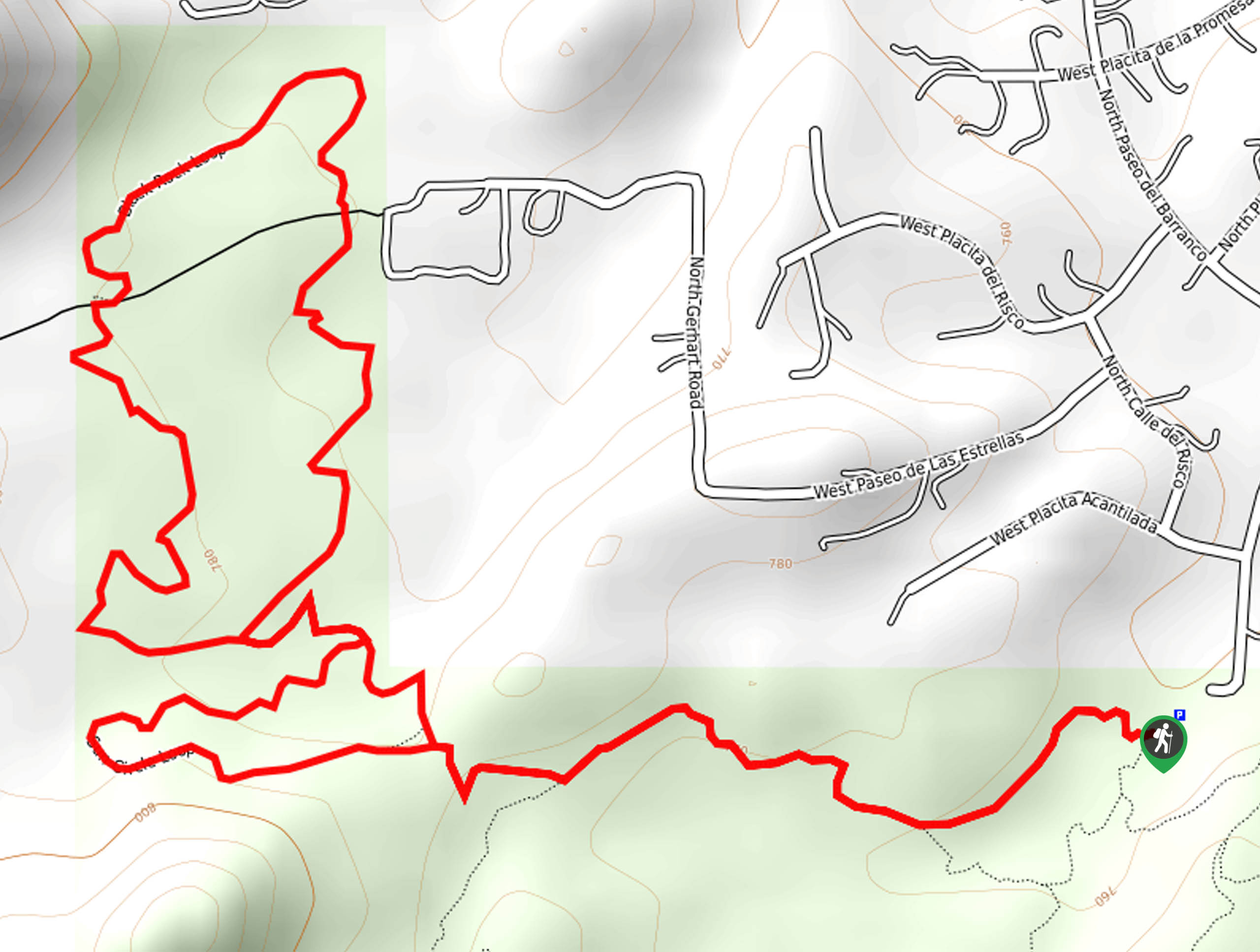 Black Rock Loop Trail Map