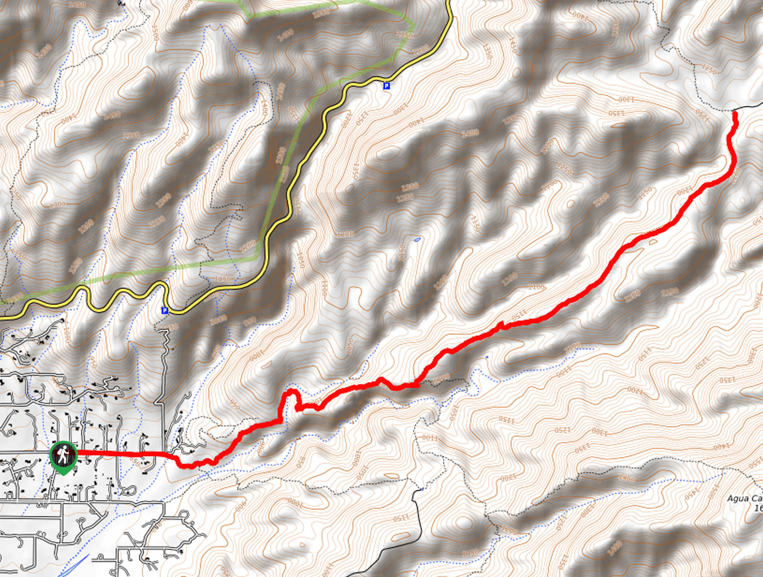 Milagrosa Canyon Trail Map