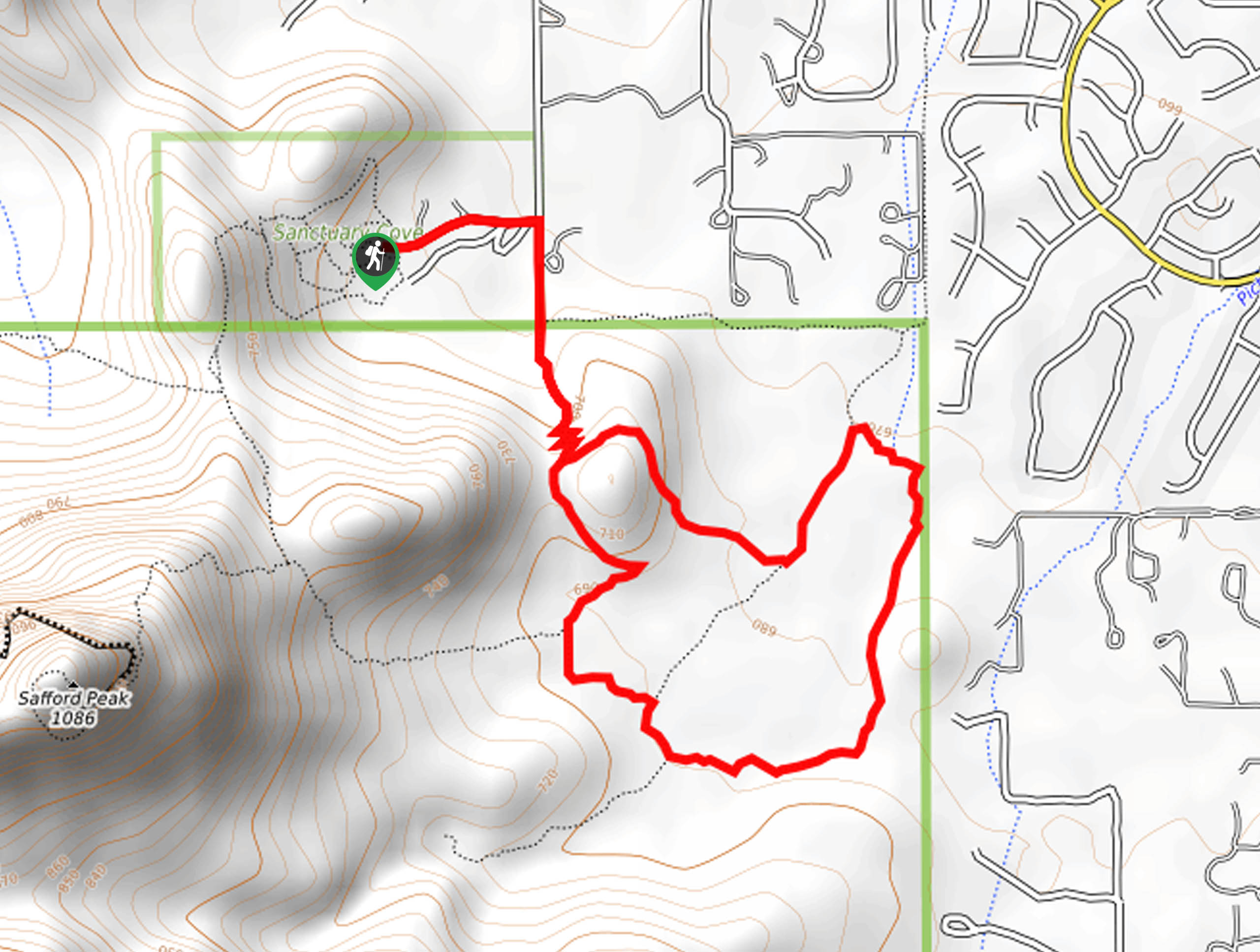 Packrat and Passey Loop Trail Map