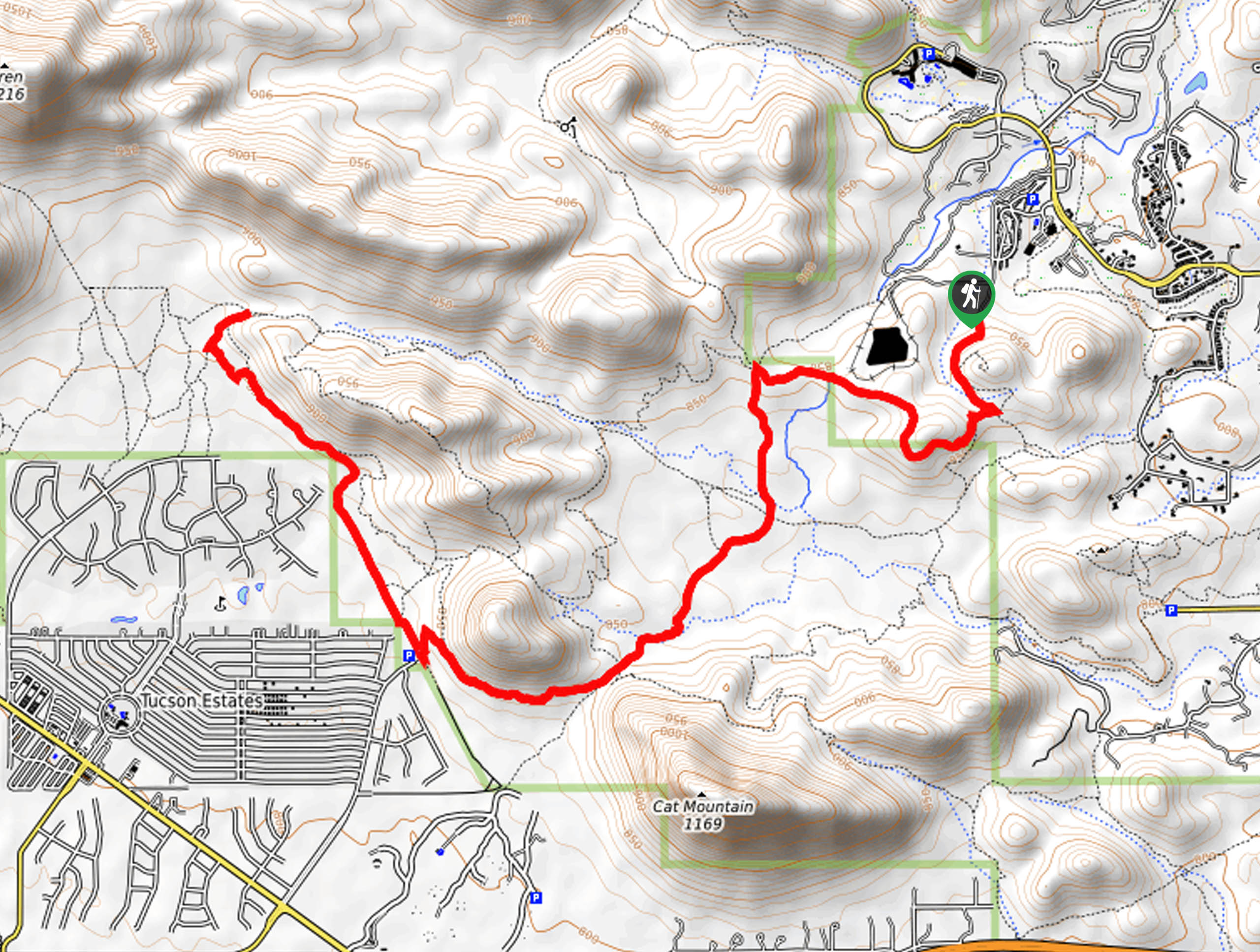 Rock Wren and Starr Pass Hike Map