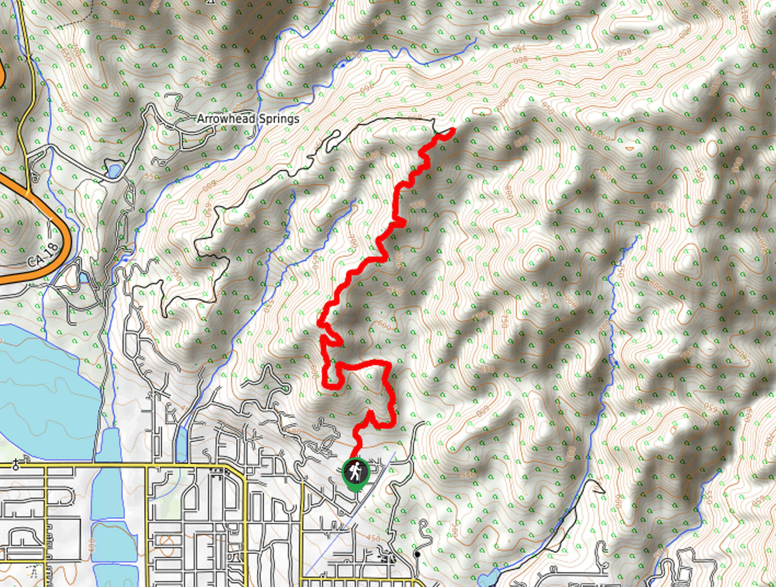 Borea Canyon via Daley Canyon Road Hike Map