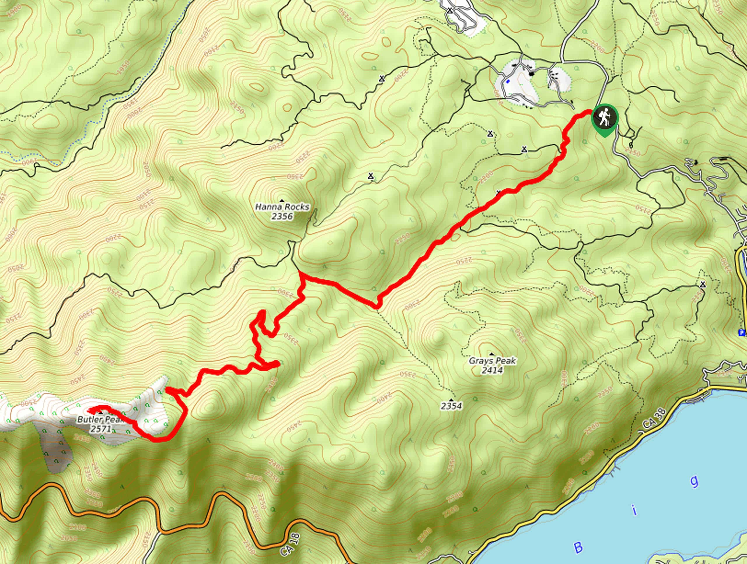Butler Peak Trail Map