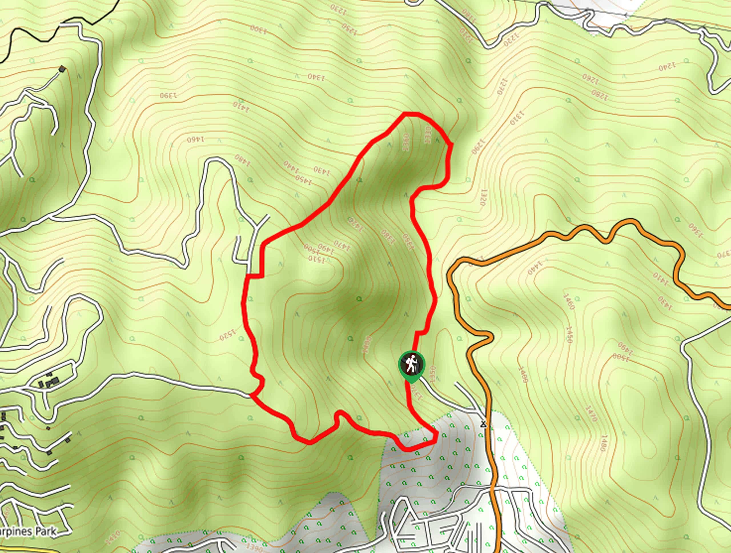 Camp Seely to Cedarpines Park Loop Trail Map