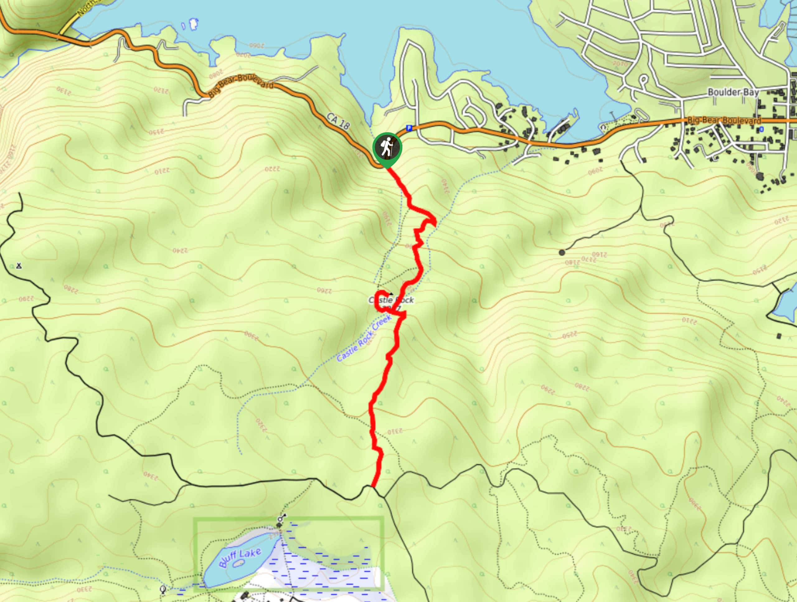 Castle Rock Trail Map