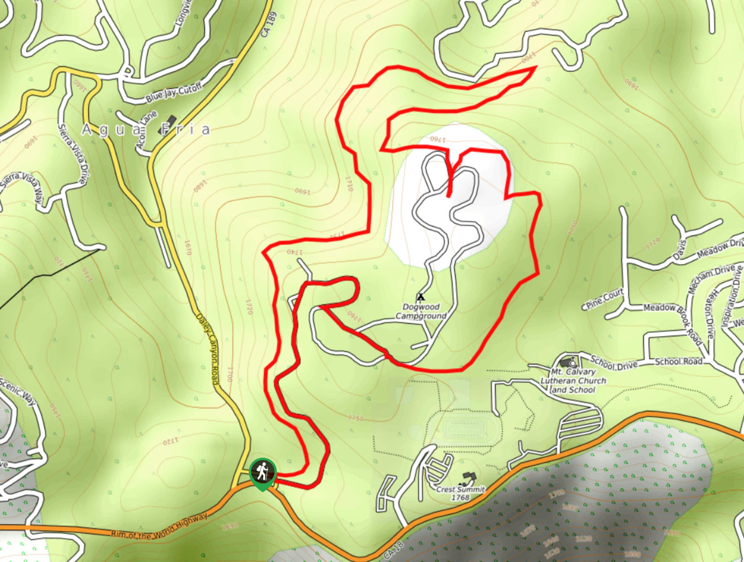 Dogwood Campground Loop Trail Map