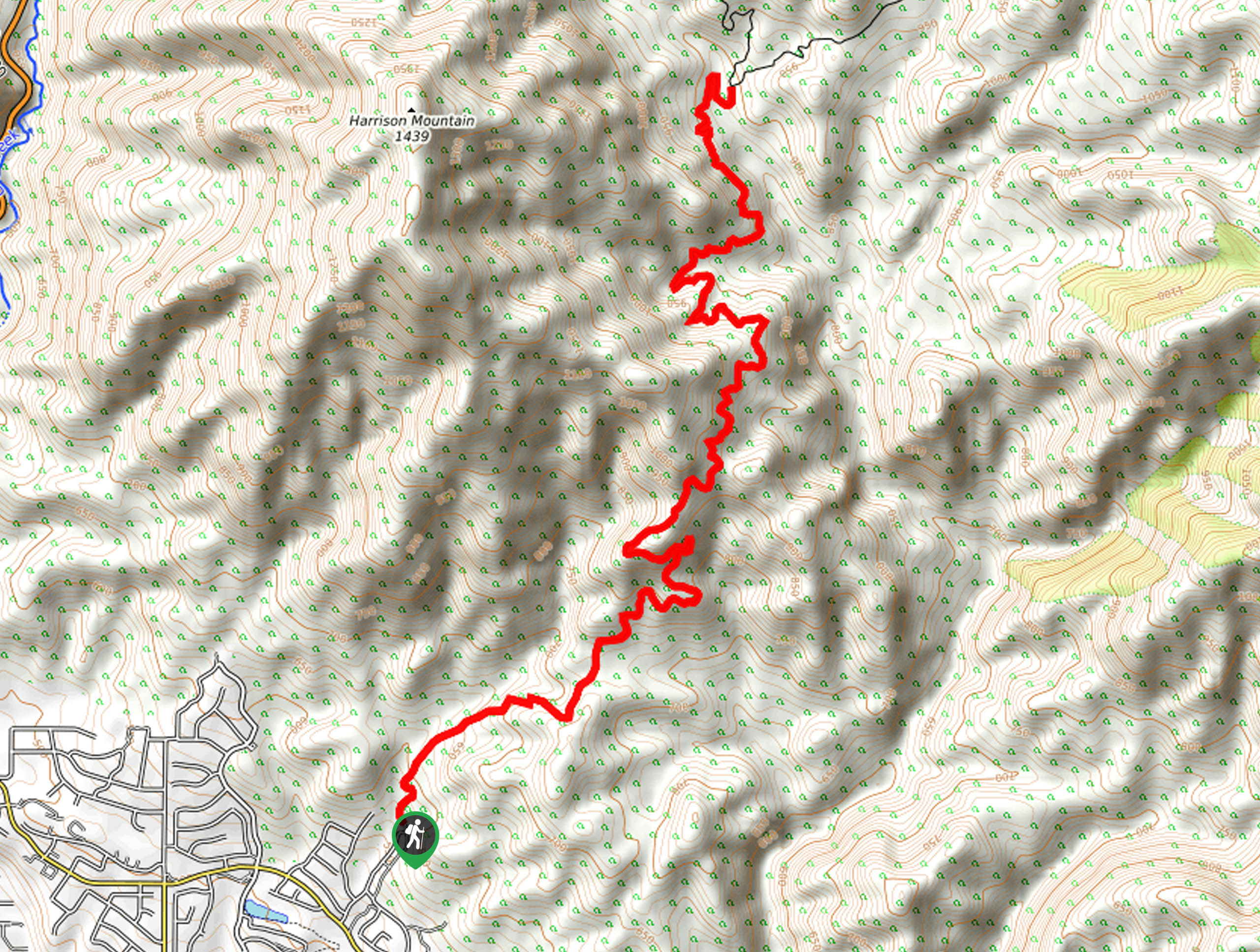 Plunge Creek Truck Trail Map