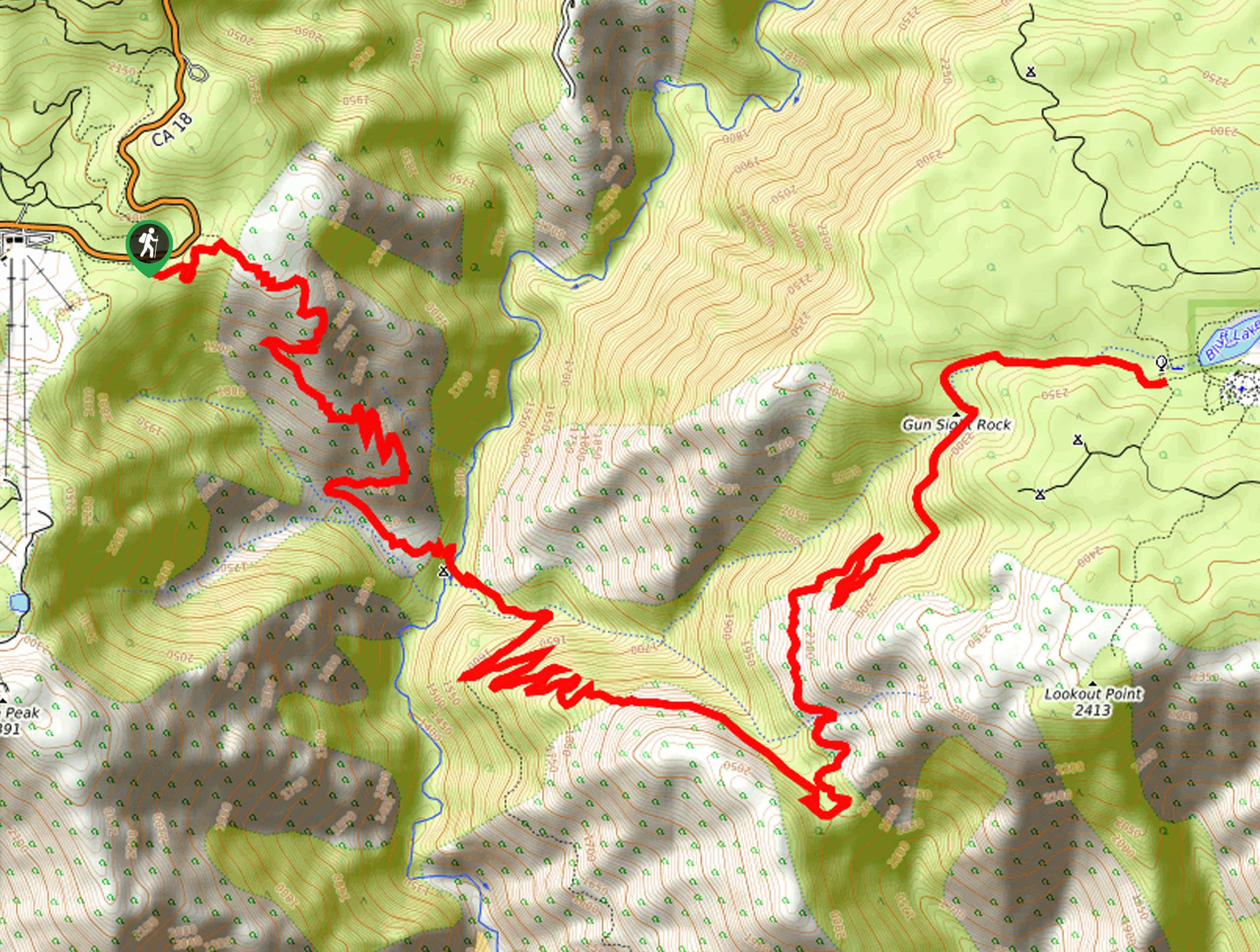 Siberia Creek Trail Map
