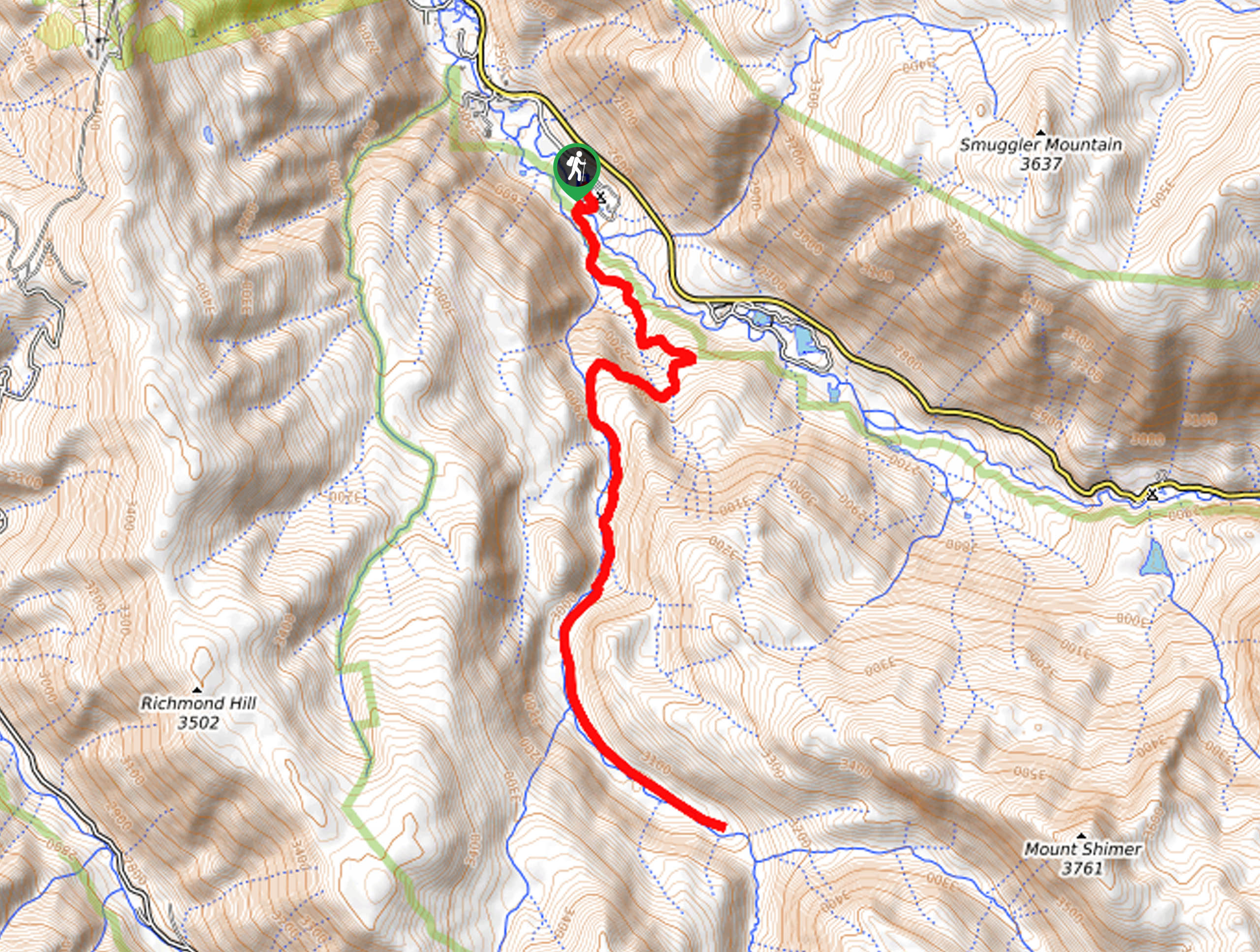 Difficult Creek Trail Map