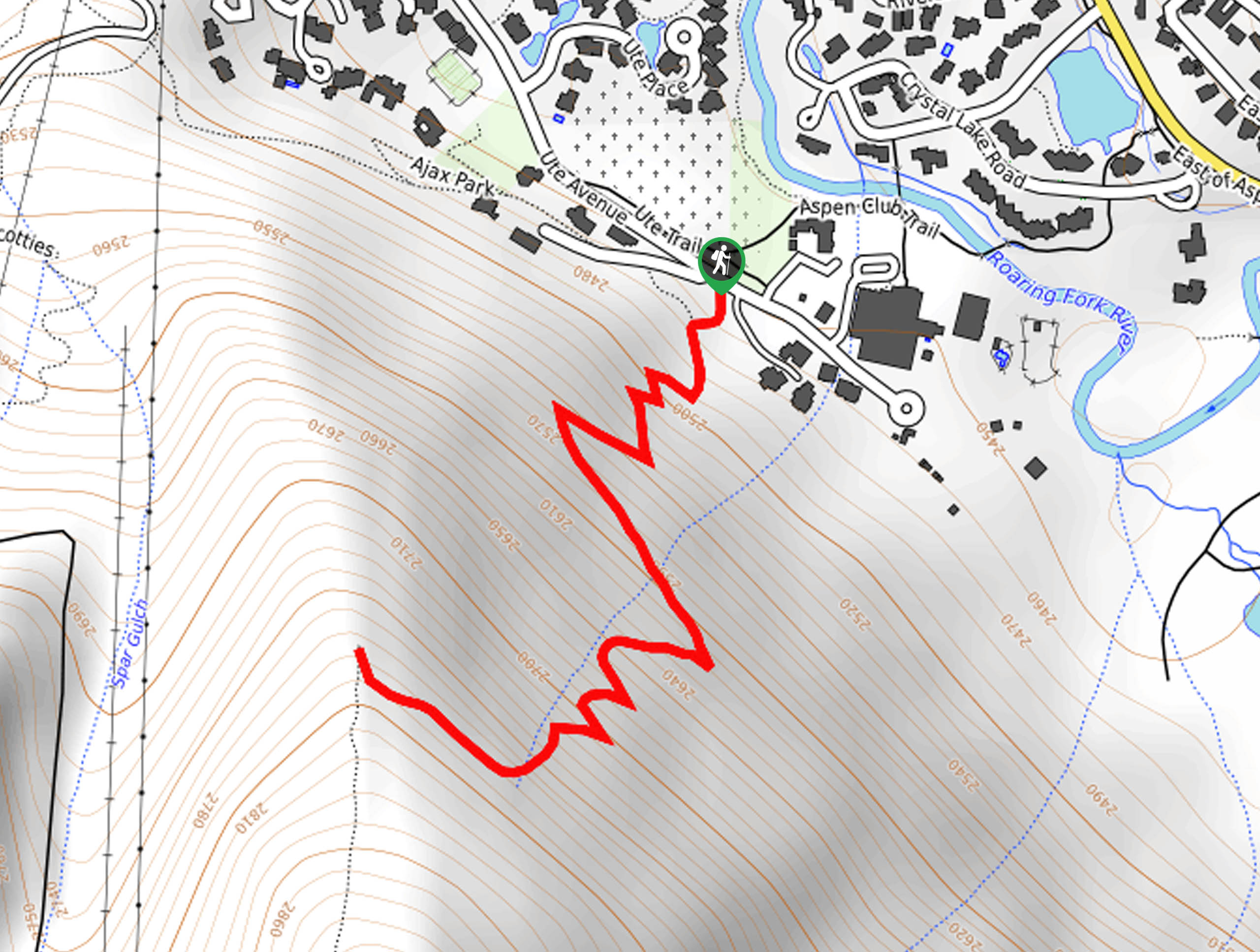 Ute Rock Hike Map