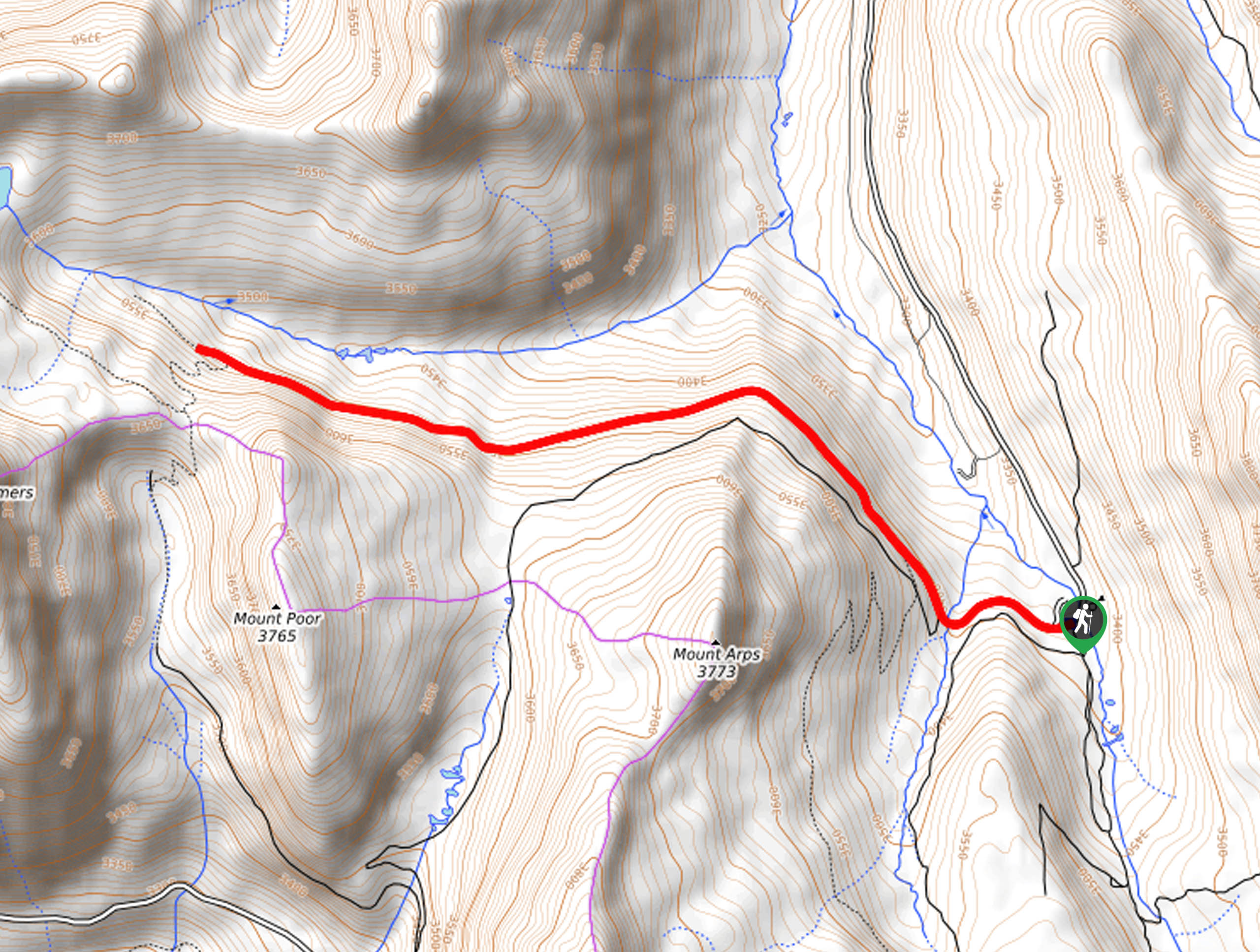Alpine Tunnel Trail Map