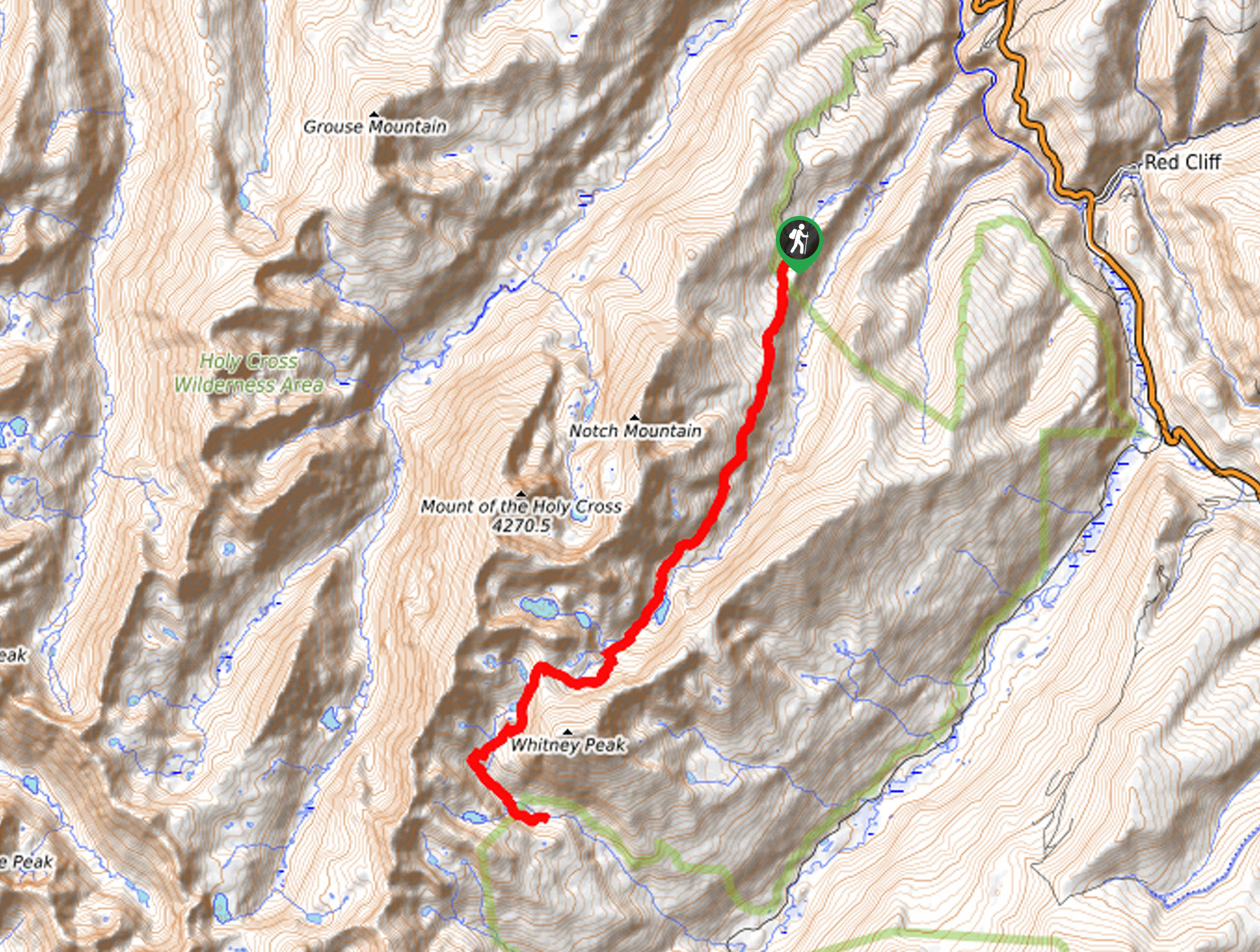 Fall Creek Pass Trail Map