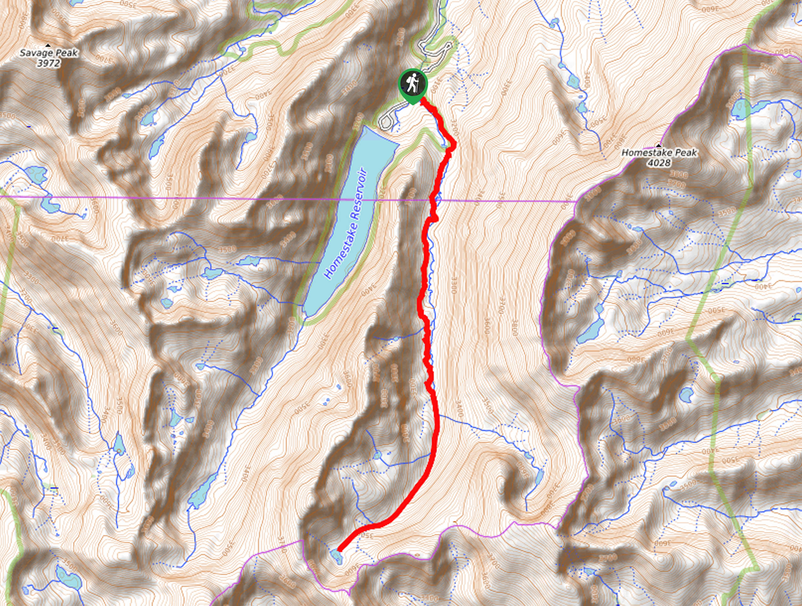 Lonesome Lake Trail Map