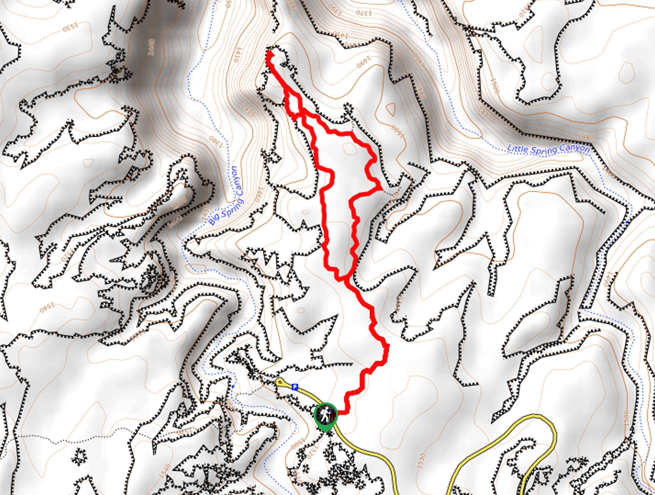 The Slickrock Hiking Trail Map