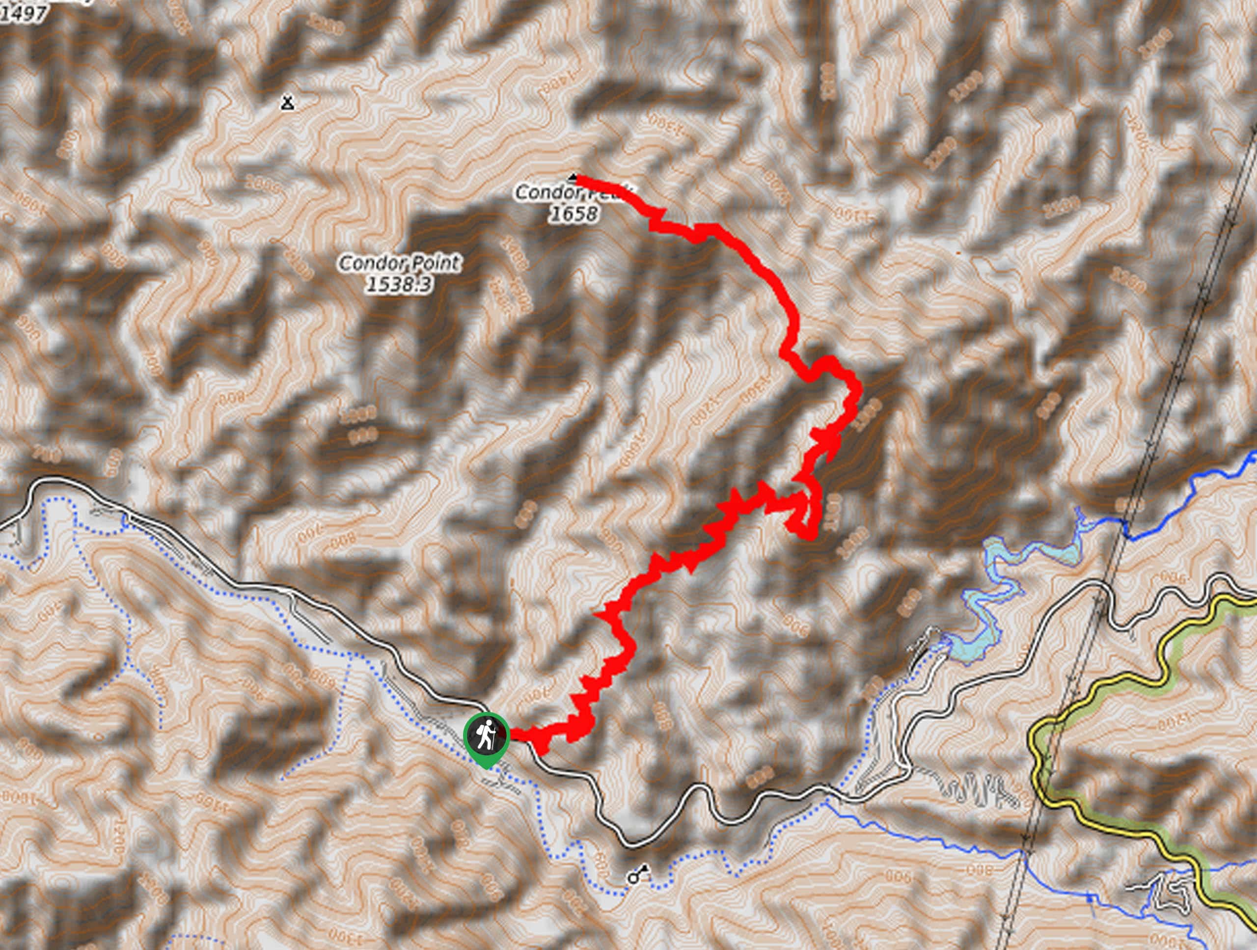 Condor Peak Trail Map