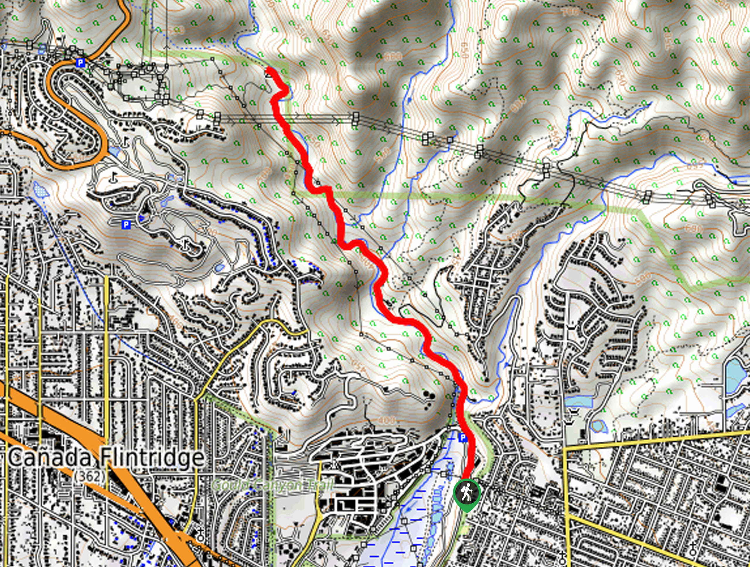 Gould Mesa Hike Map