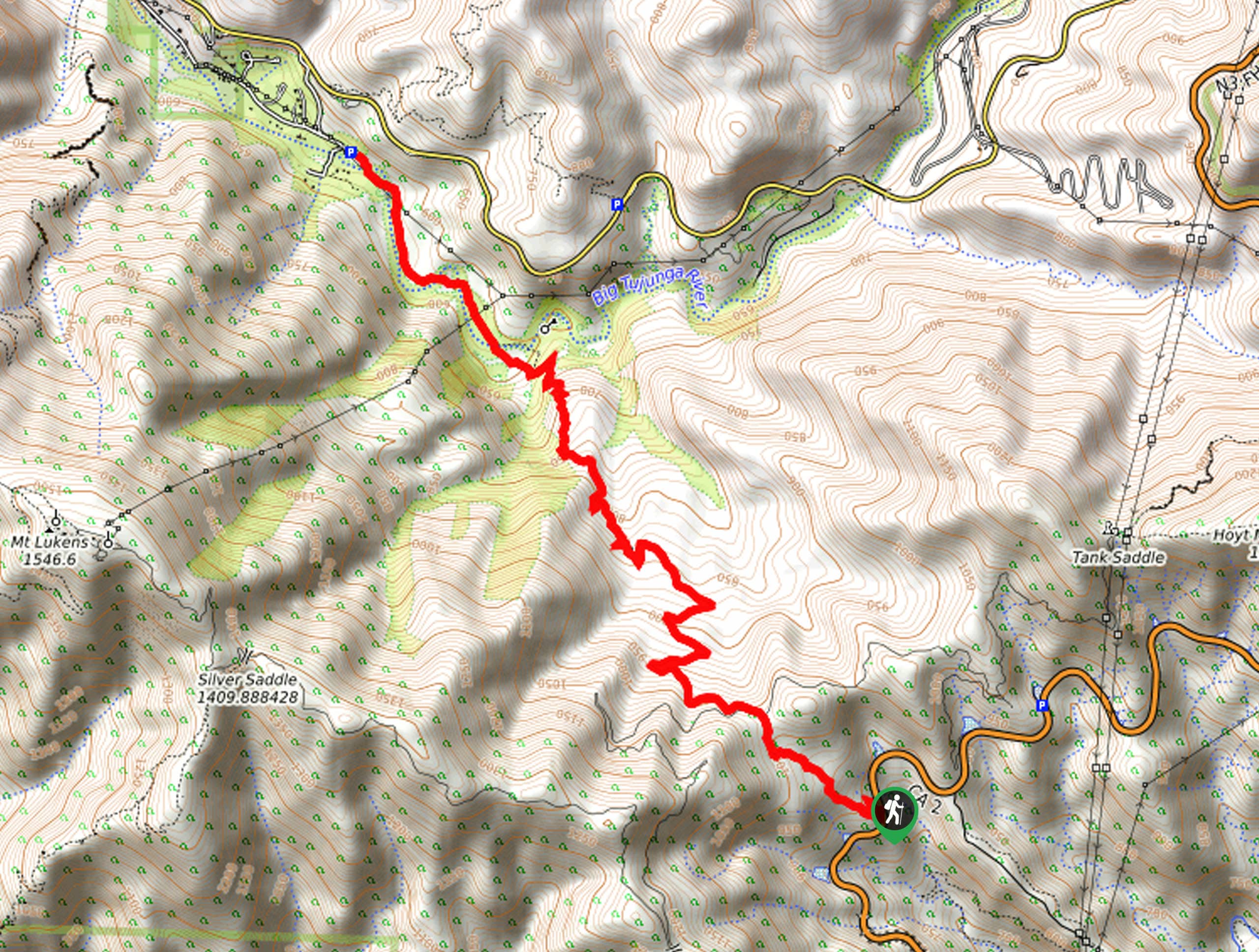 Grizzly Flat Trail Map