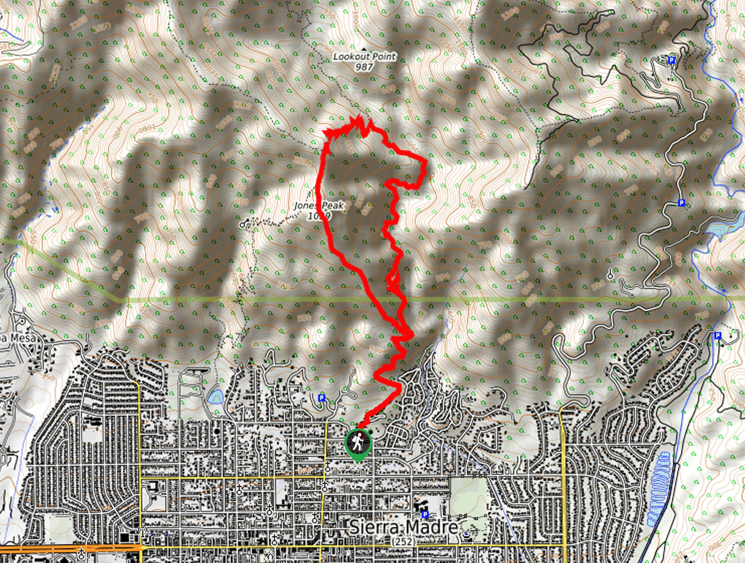 Jones Peak Loop Trail Map