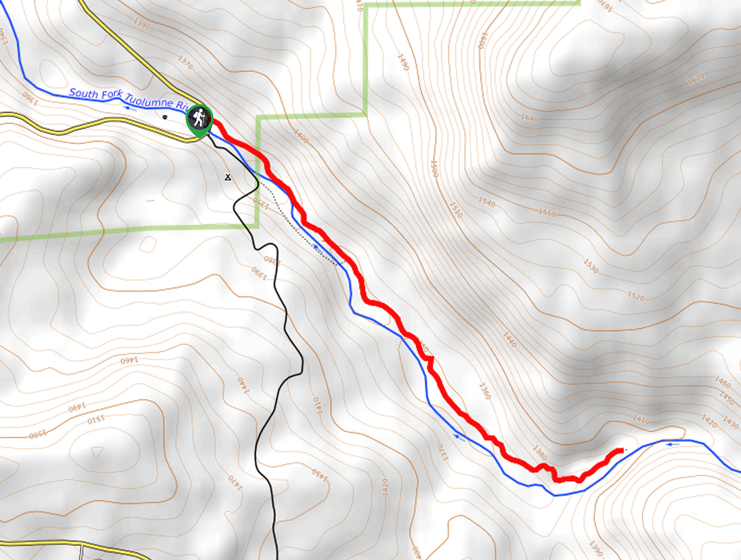 Carlon Falls Trail Map