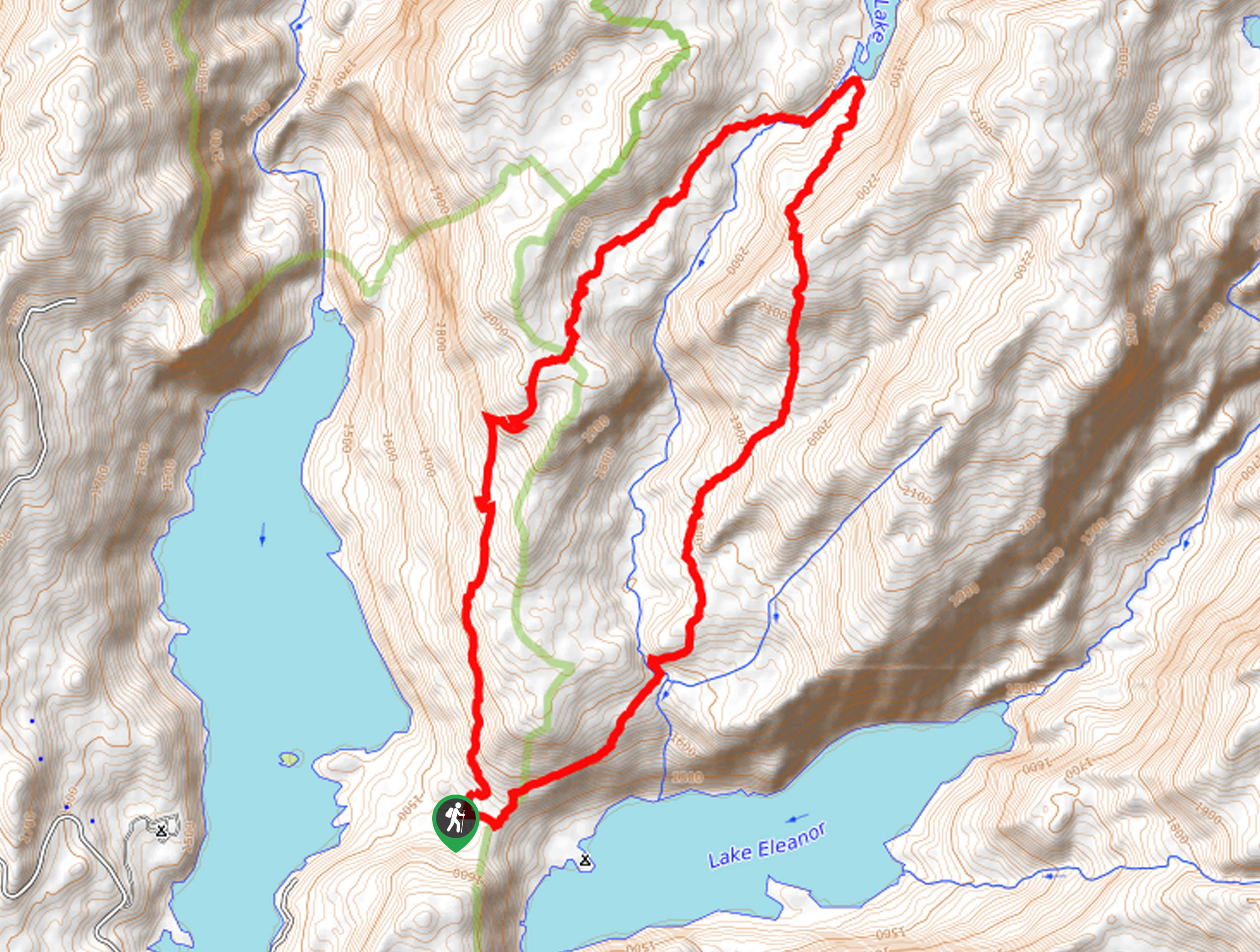 Kibbie Lake Trail Map
