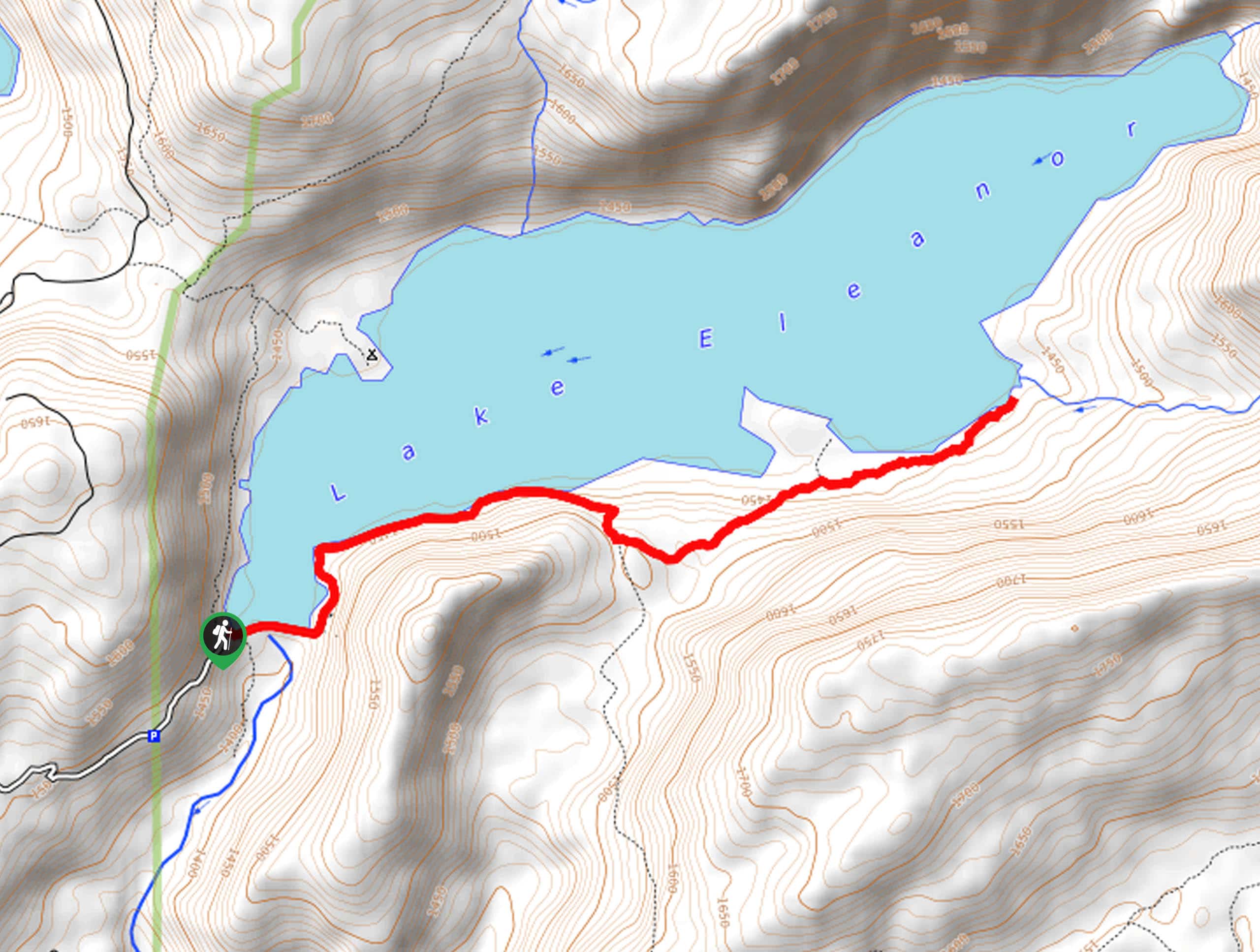 Lake Eleanor Hike Map