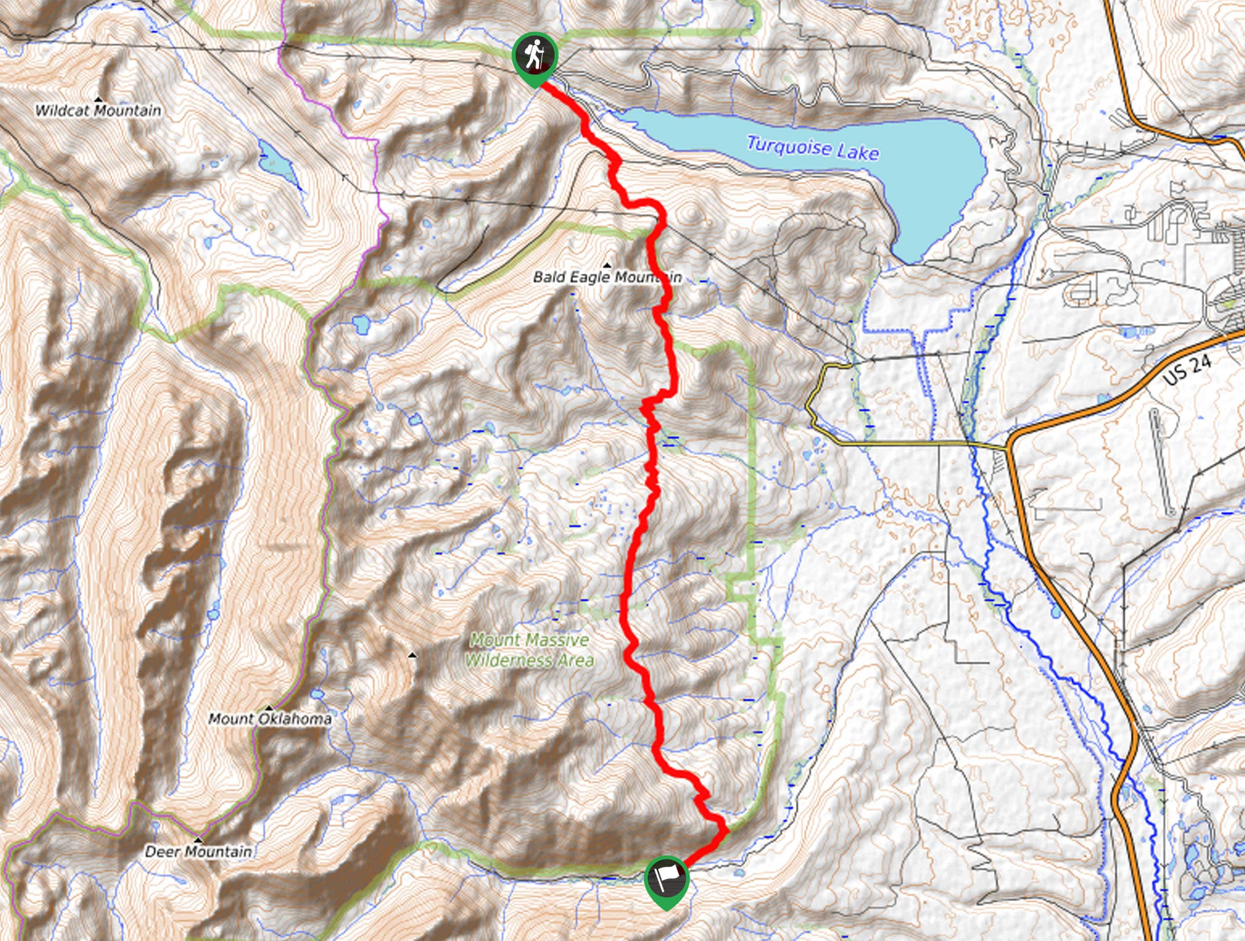 Colorado Trail Segment 10 Map