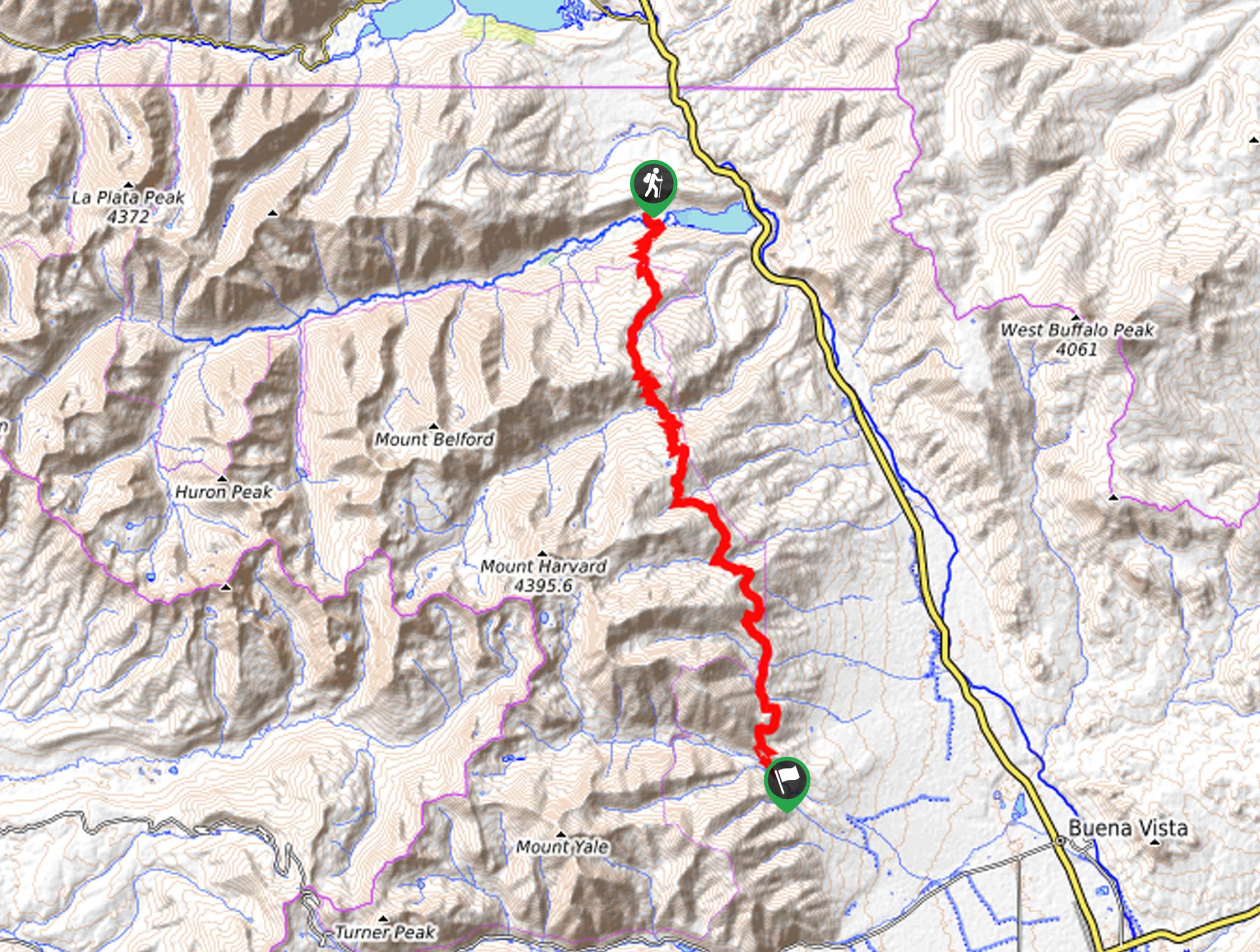 Colorado Trail Segment 12 Map