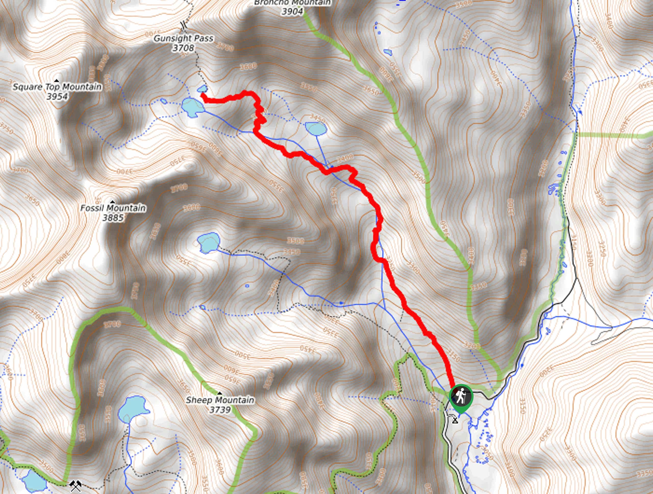 Lamphier Lake Trail Map