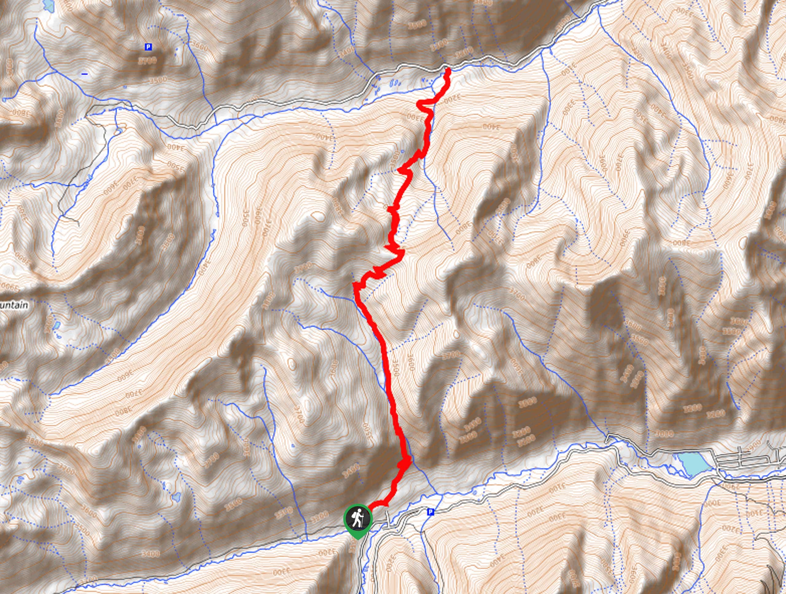 Poplar Gulch Hike Map