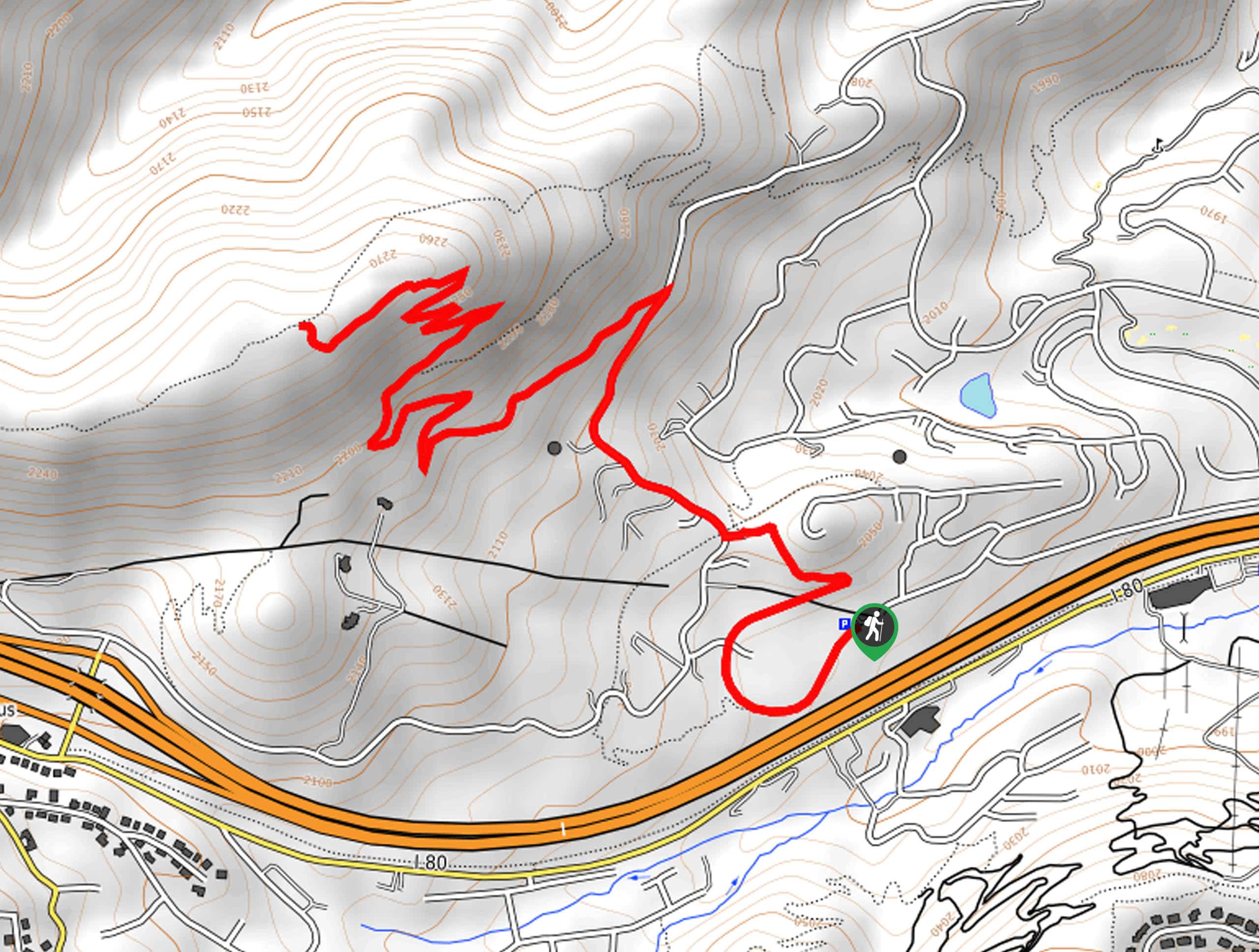Parley’s Lane Switchback Trail Map