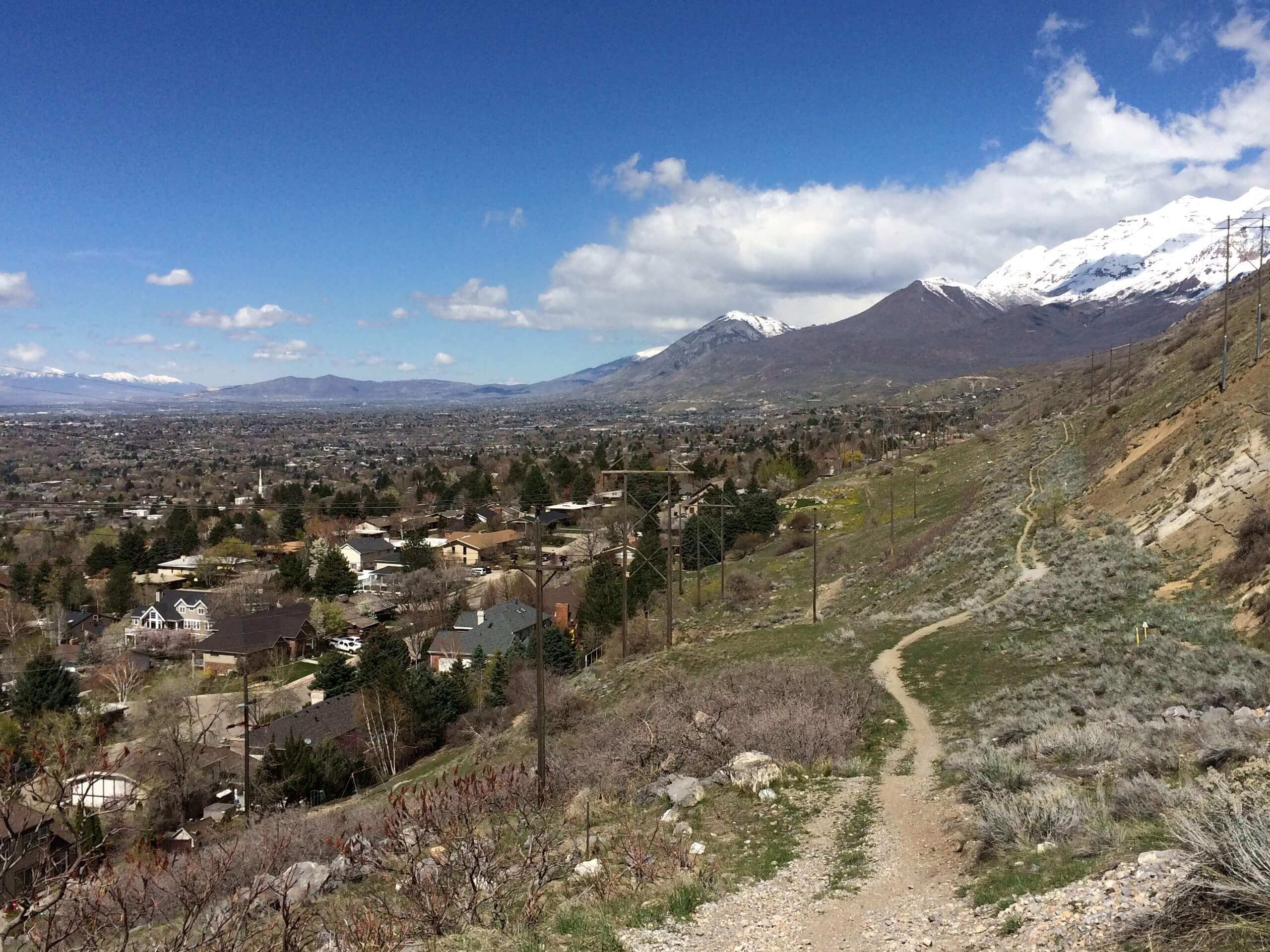 The Bonneville Shoreline Trail: Canyon Entrance Park to Green Canyon