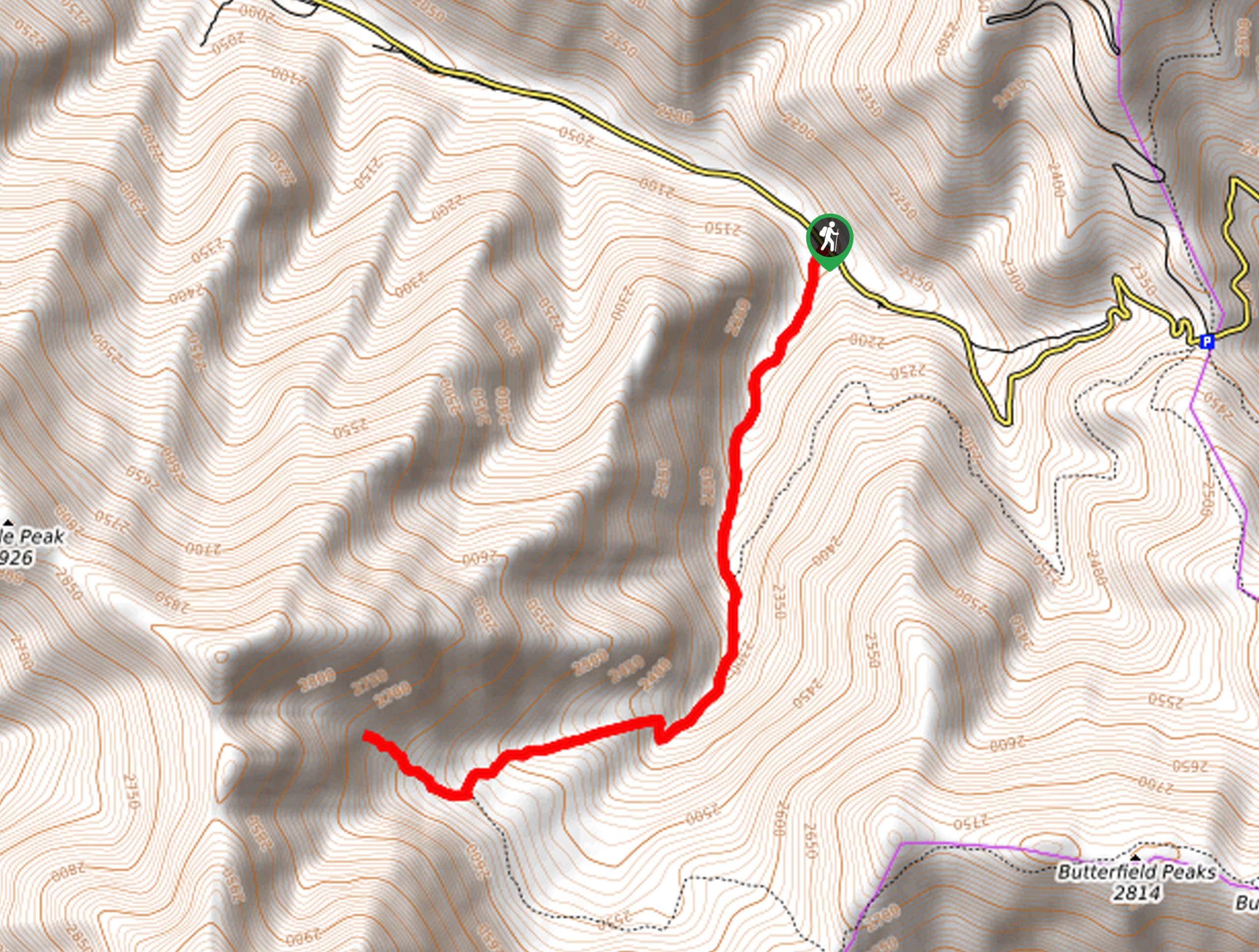 White Pine Canyon Trail Map