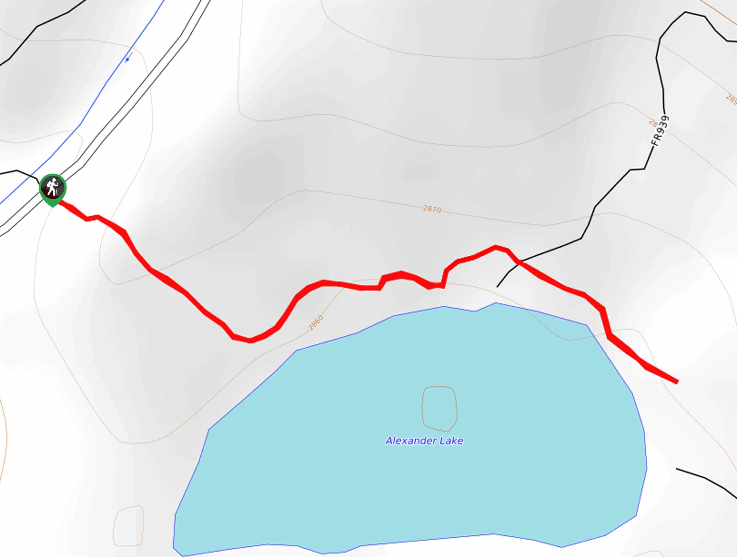Alexander Lake Trail Map