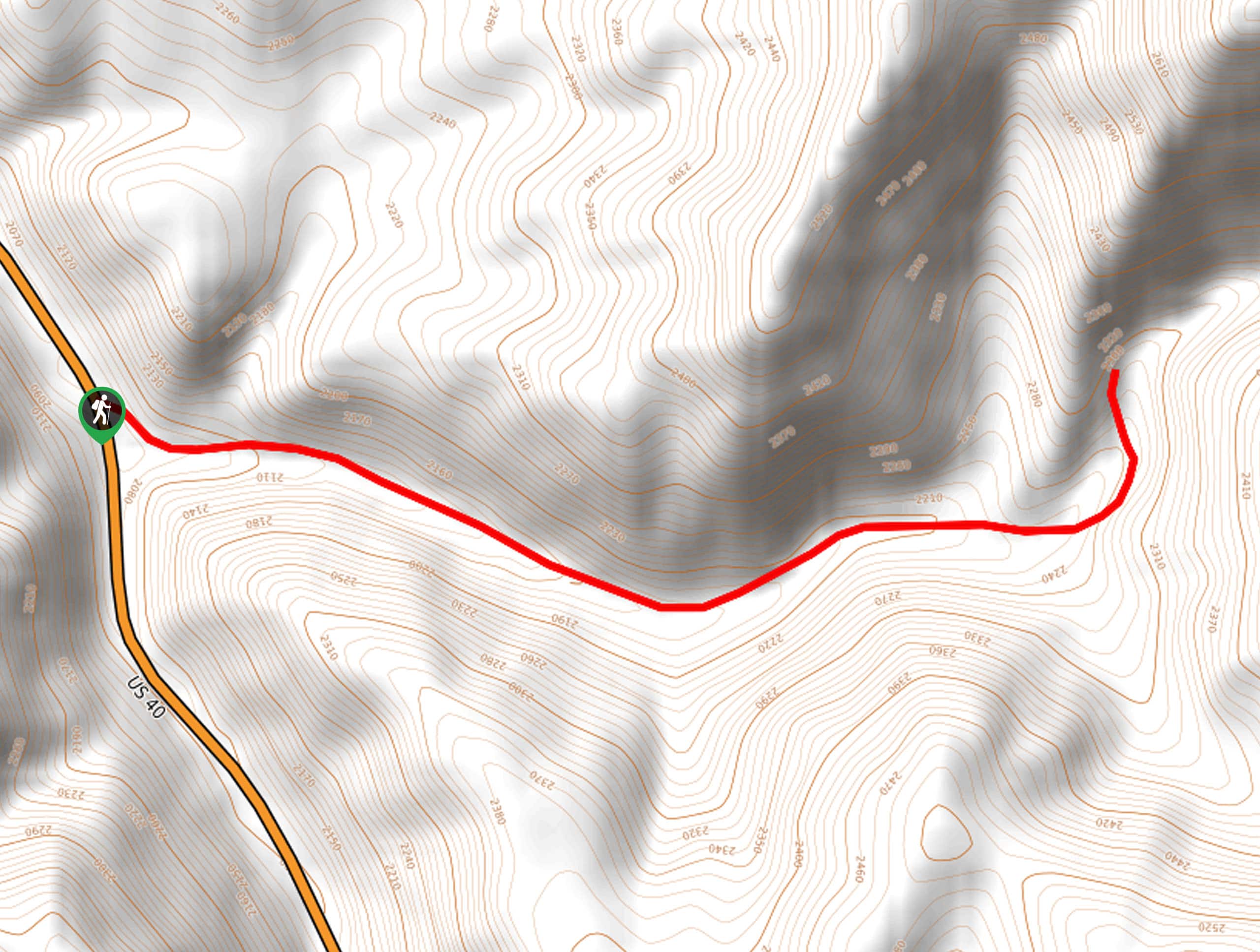 Center Canyon Trail Map