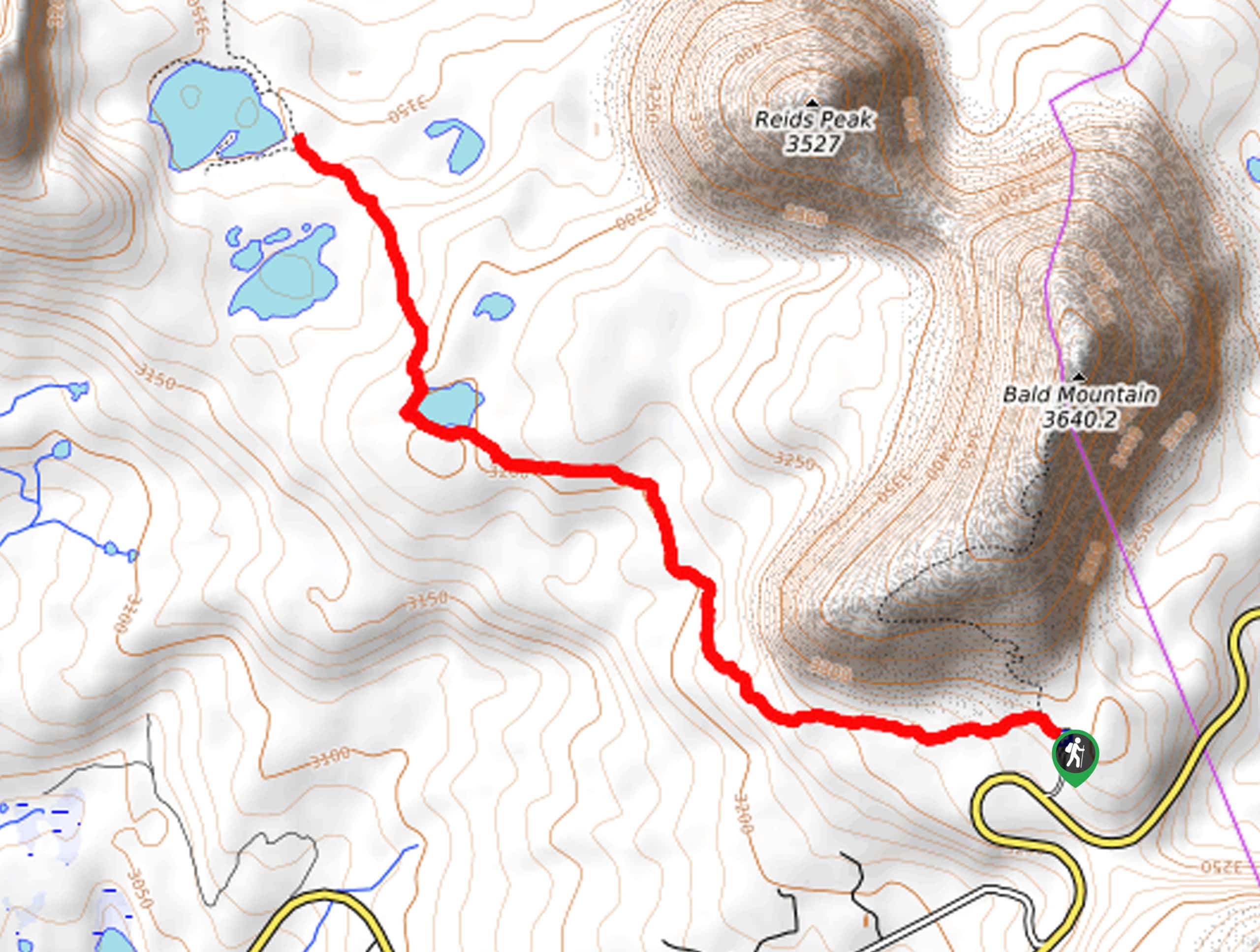 Clegg Lake and Notch Lake Trail Map