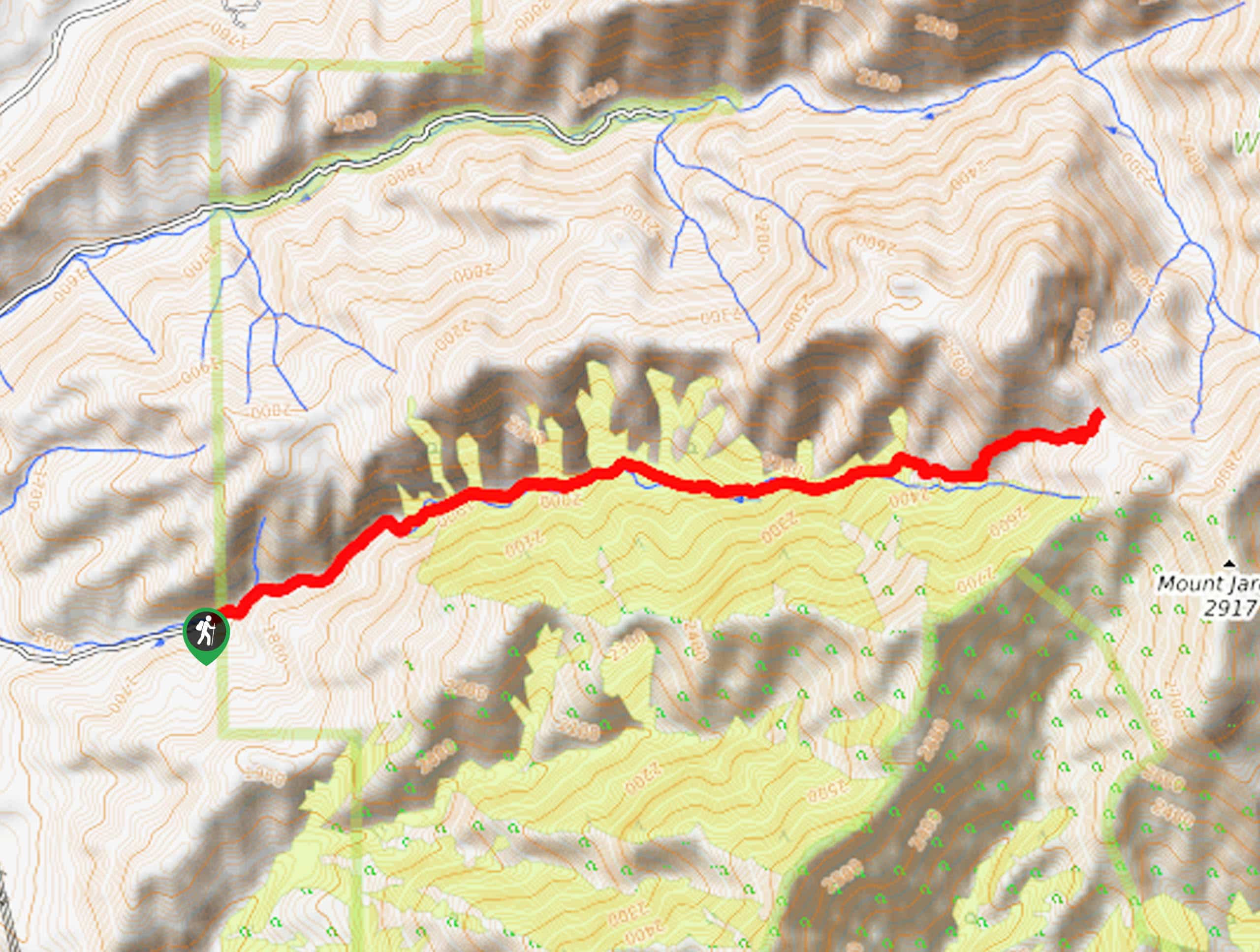 The Dry Canyon Trail Map
