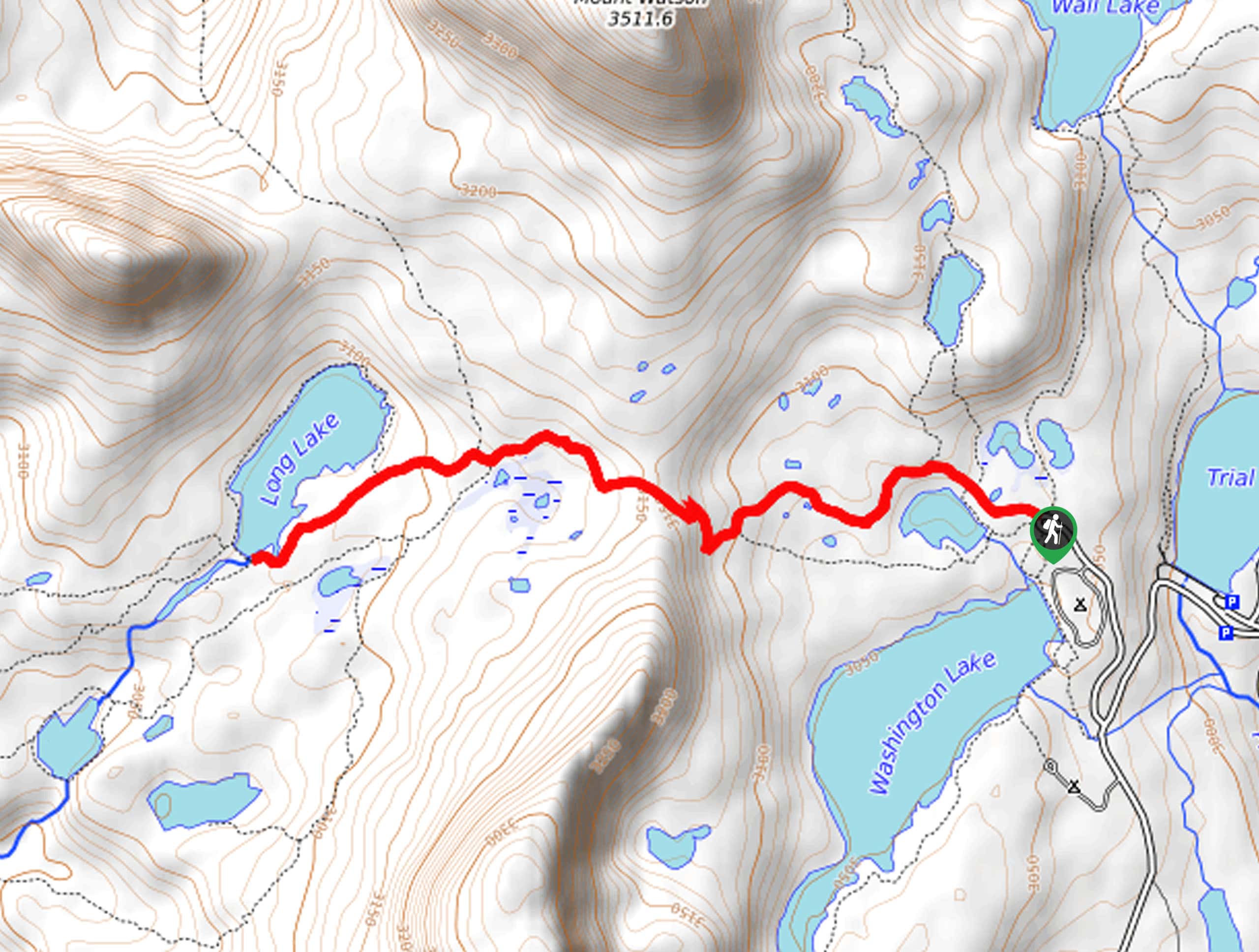 Long Lake Trail Map