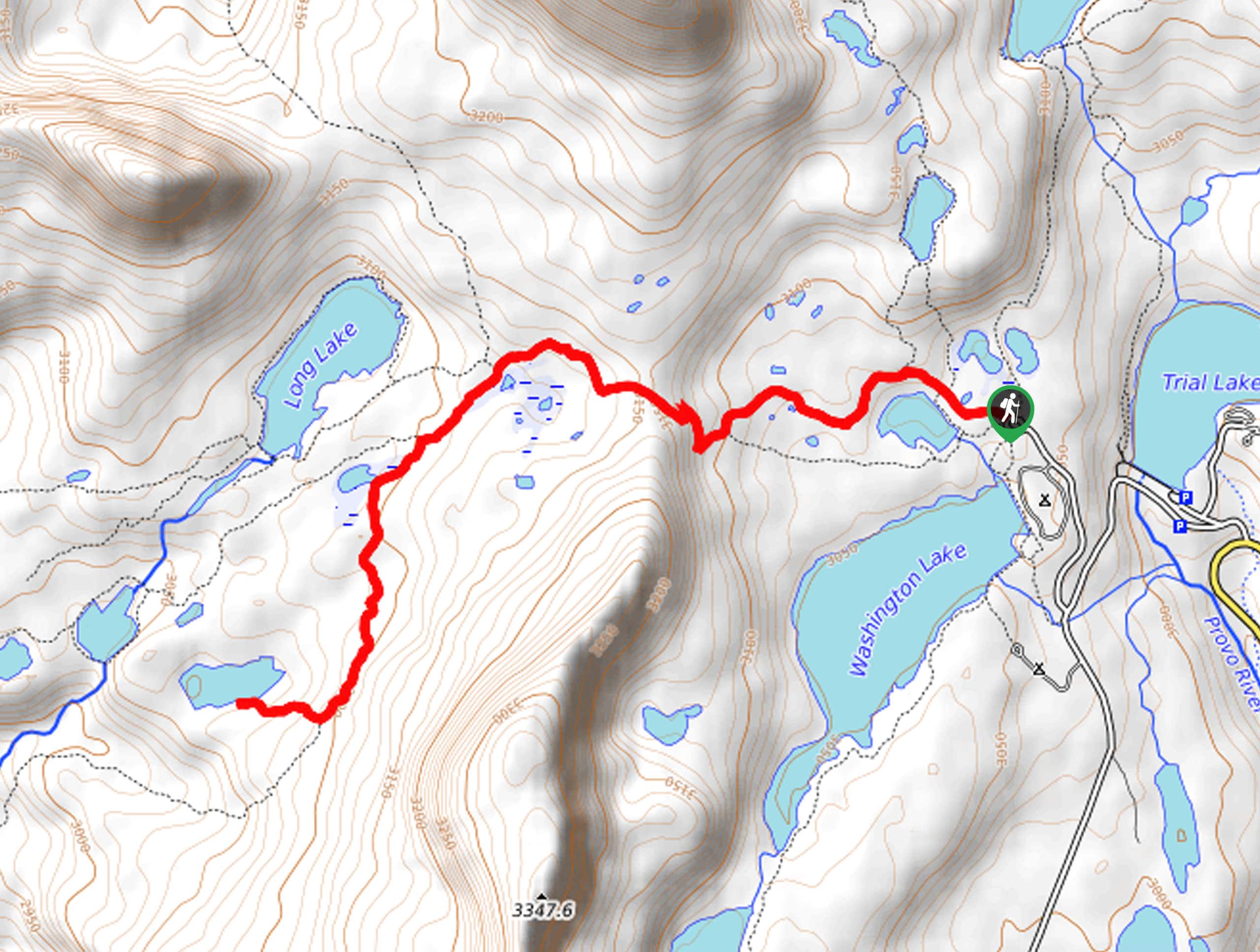 Marjorie Lake Trail Map