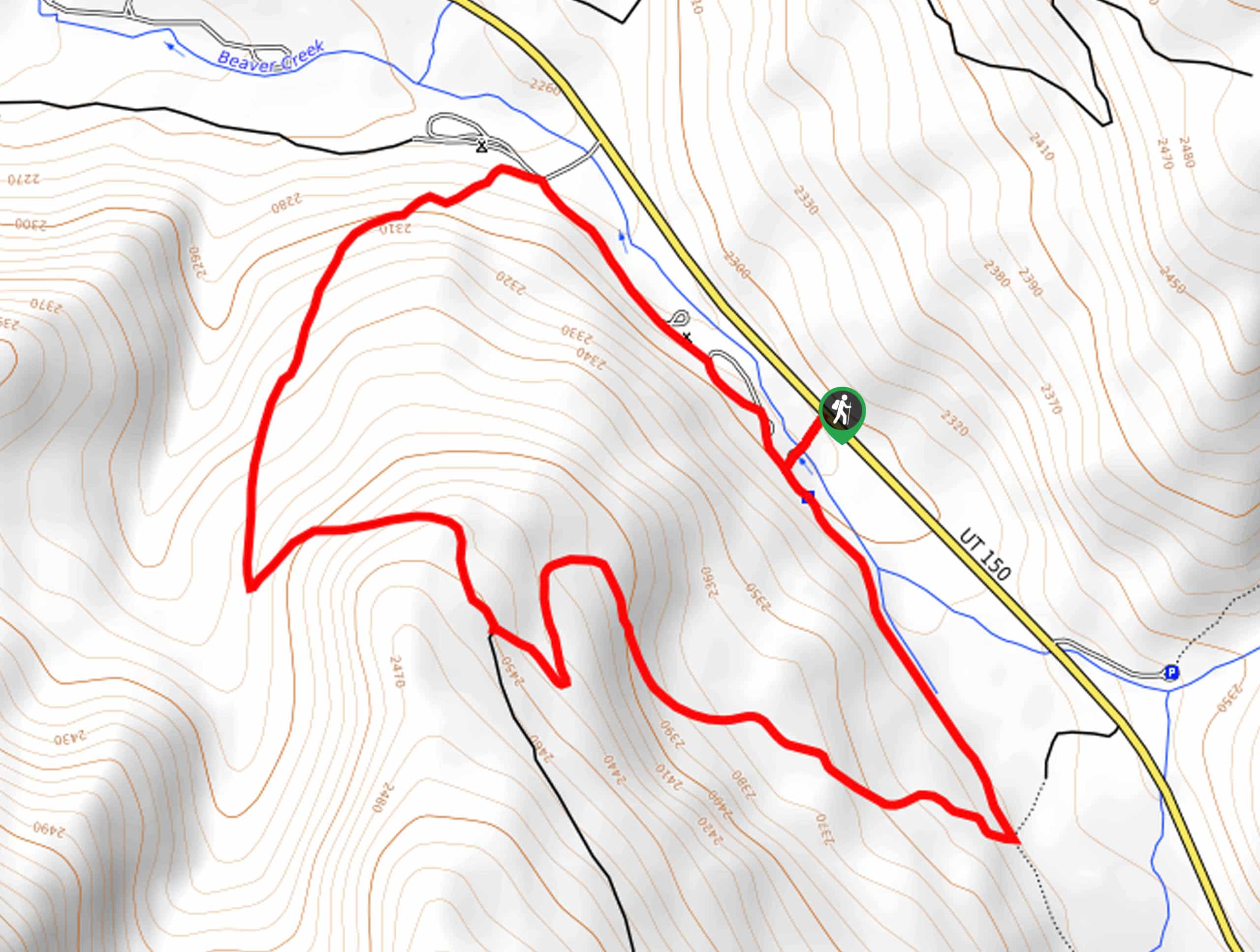 Plantation Trail to Taylor Fork Map