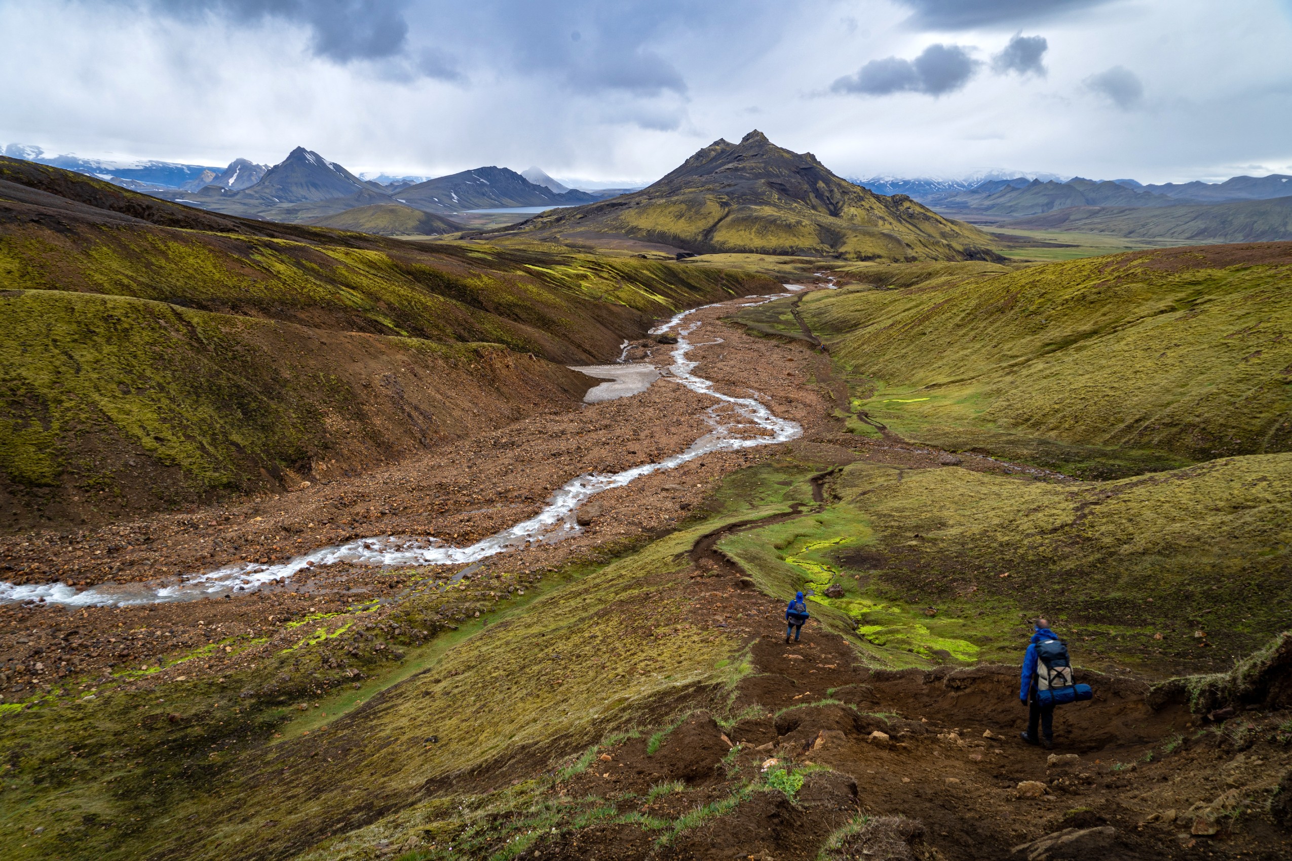 Hiking in the beautiful valley