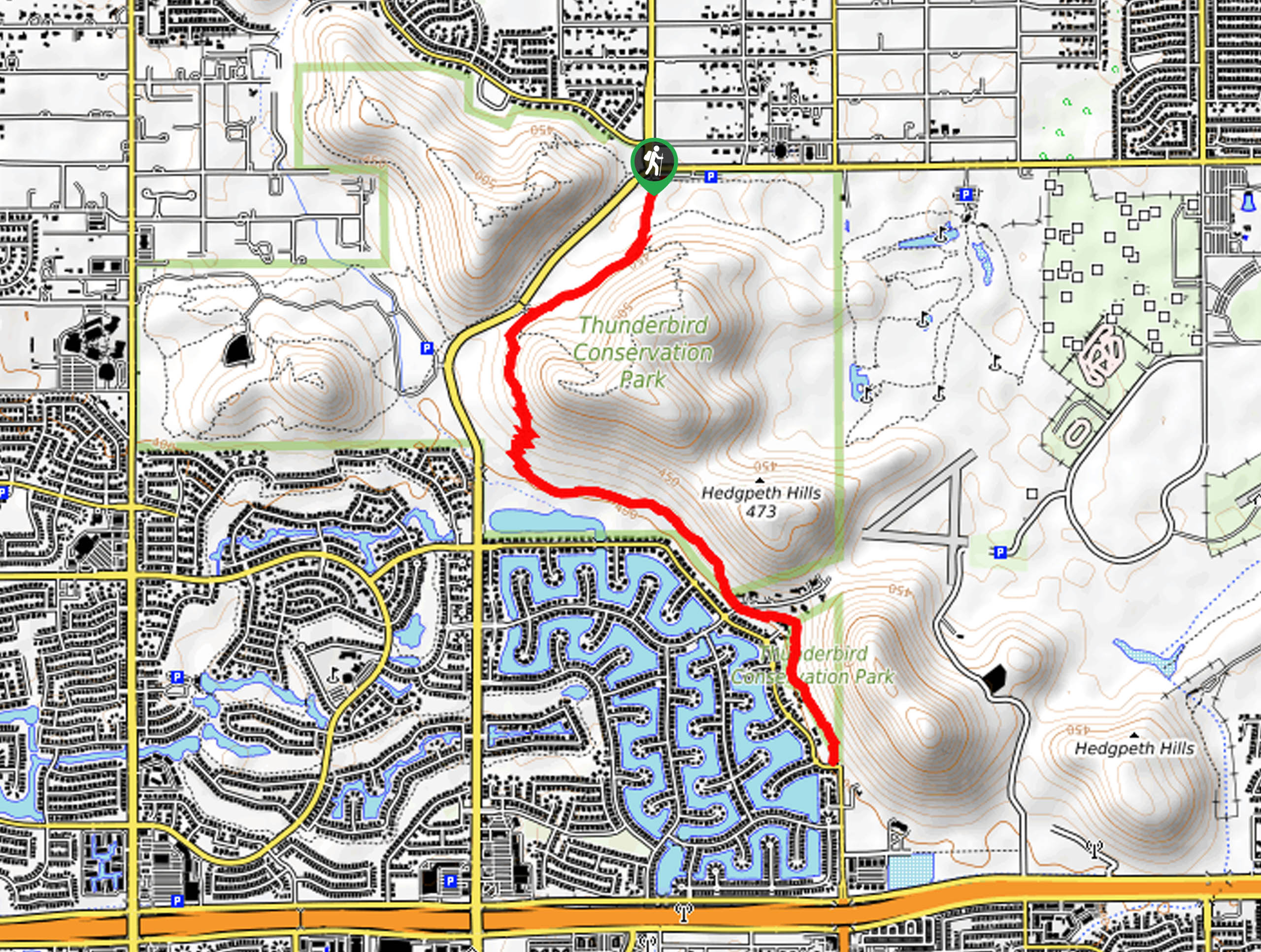 Coach Whip Hike Map