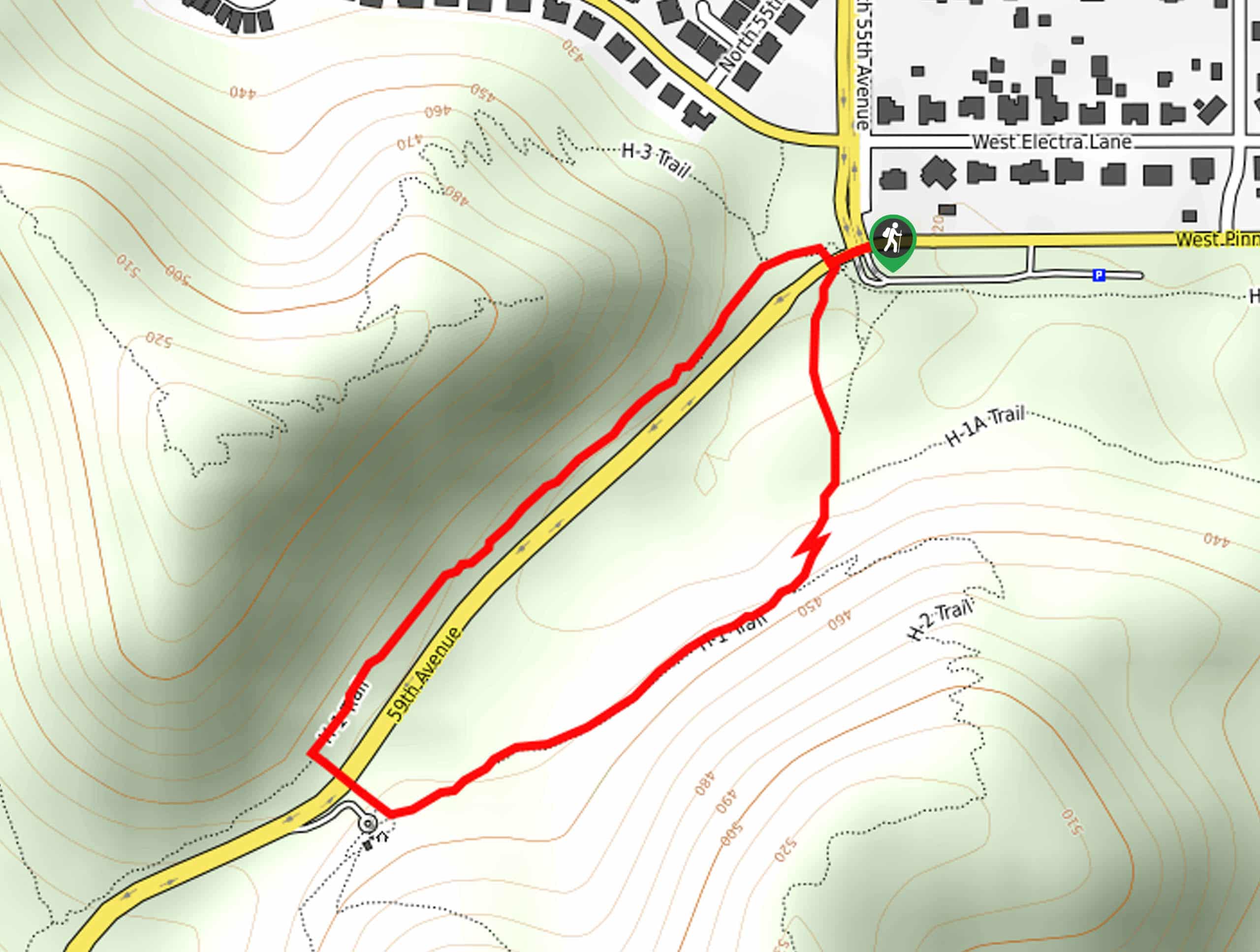 Coach Whip Mini Loop Map