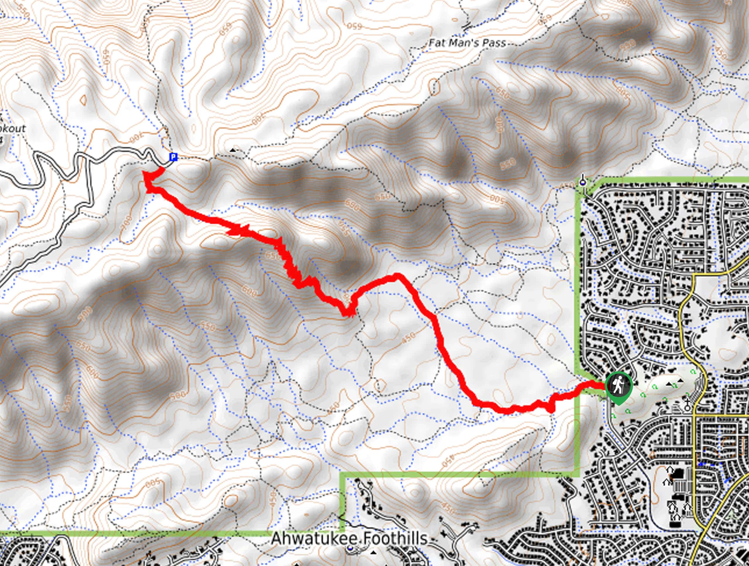 Corona de Loma Trail Map