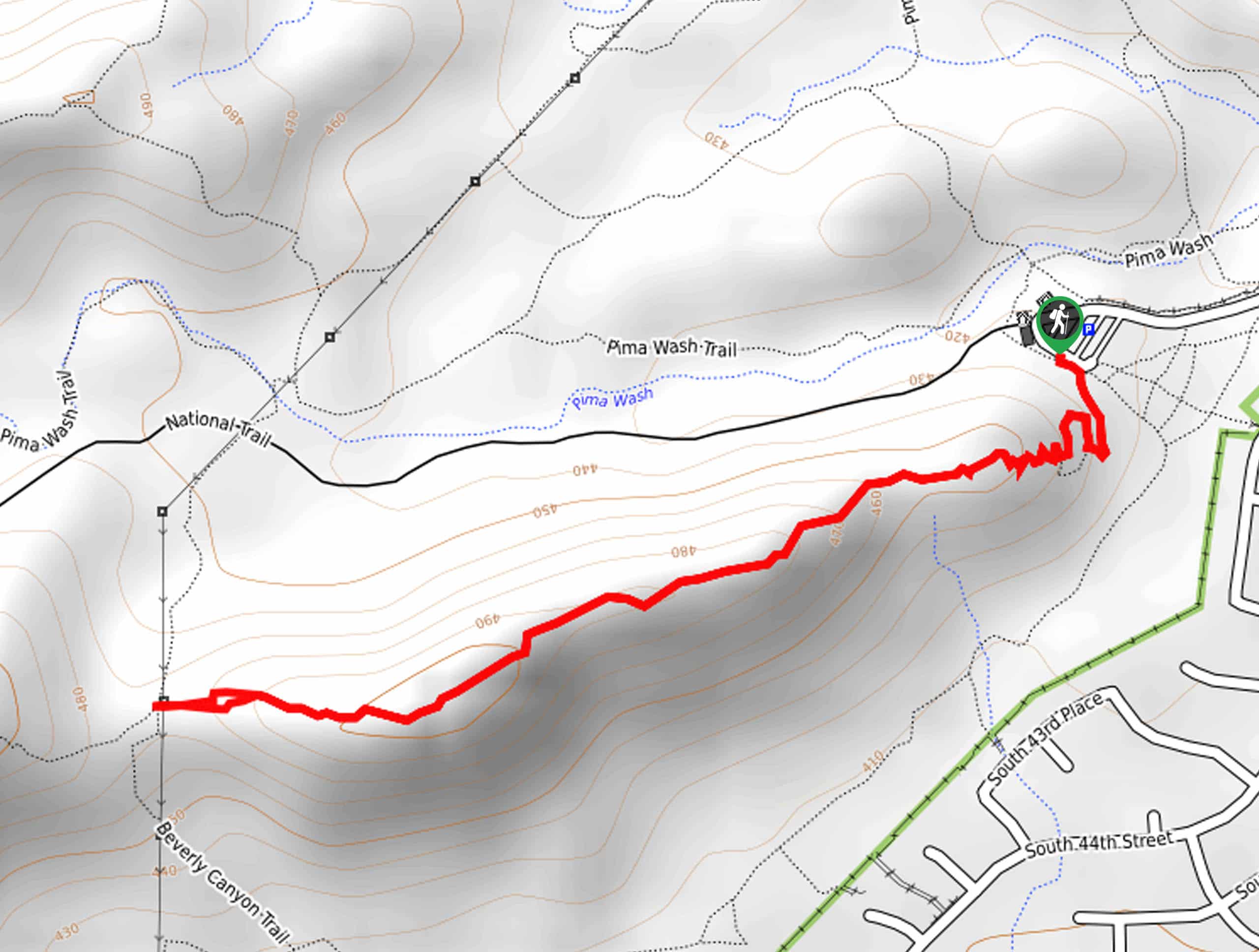 Marcos de Niza Trail Map
