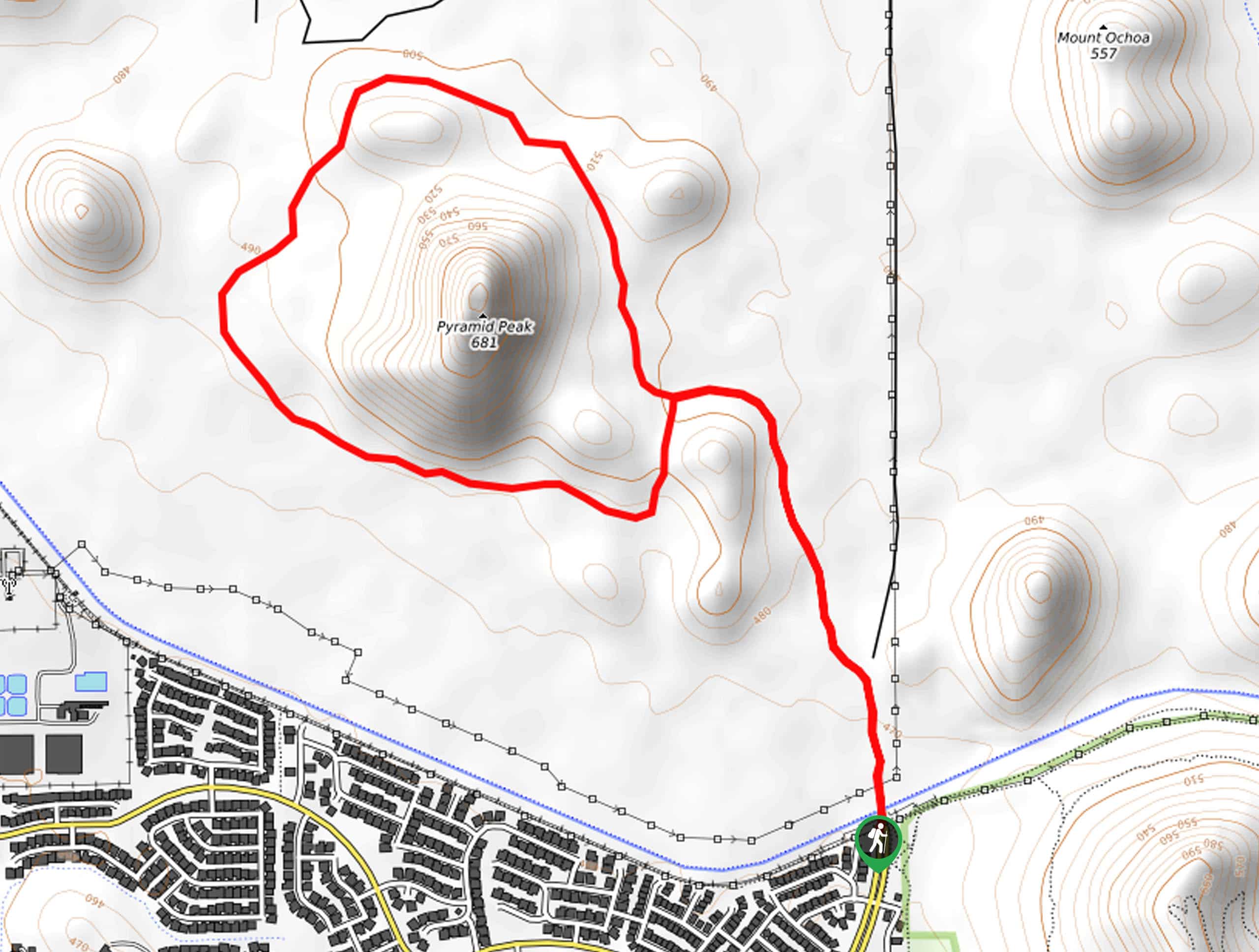 Pyramid Peak Loop Map